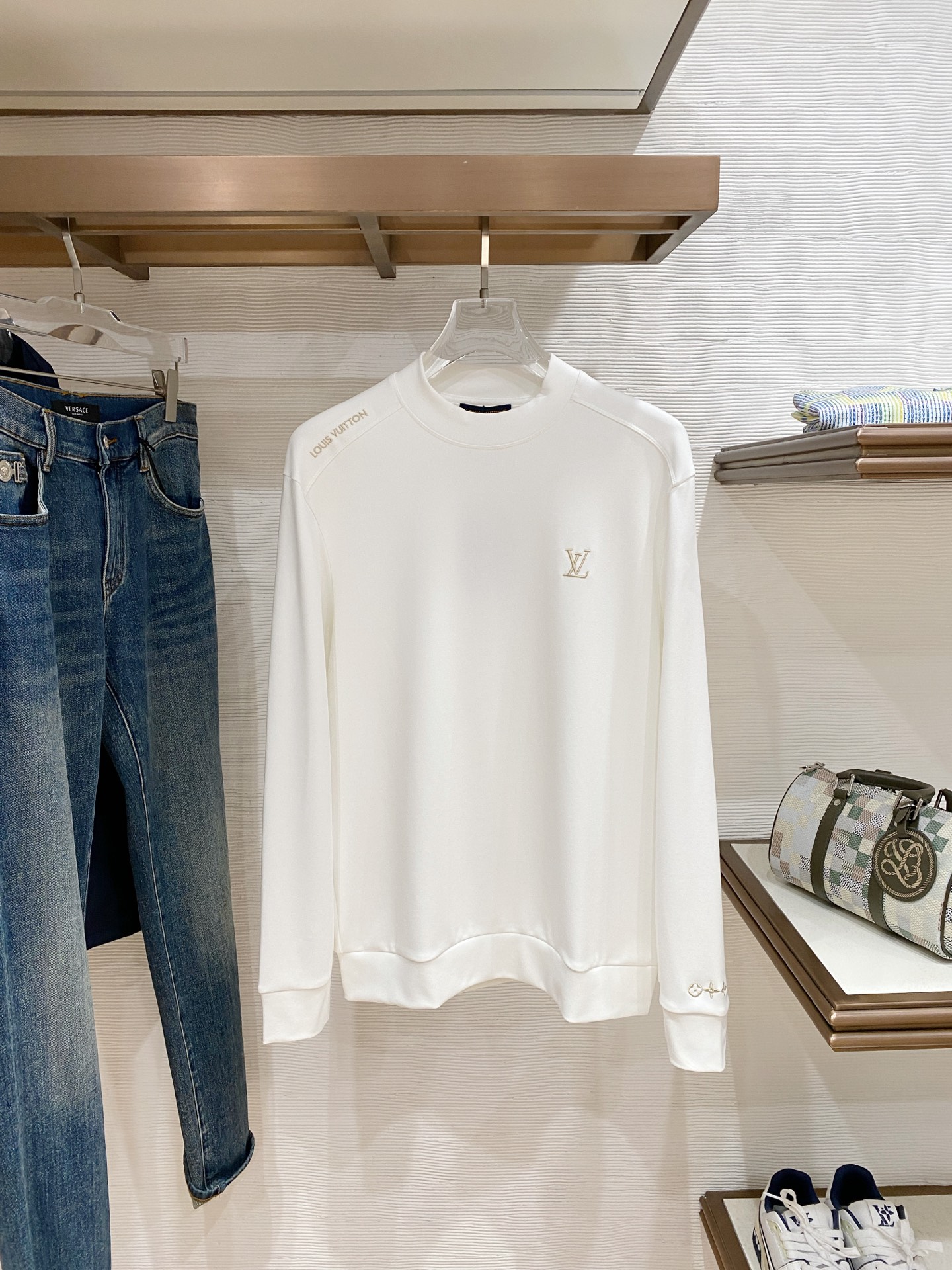 Louis Vuitton Male Hoodie Black S