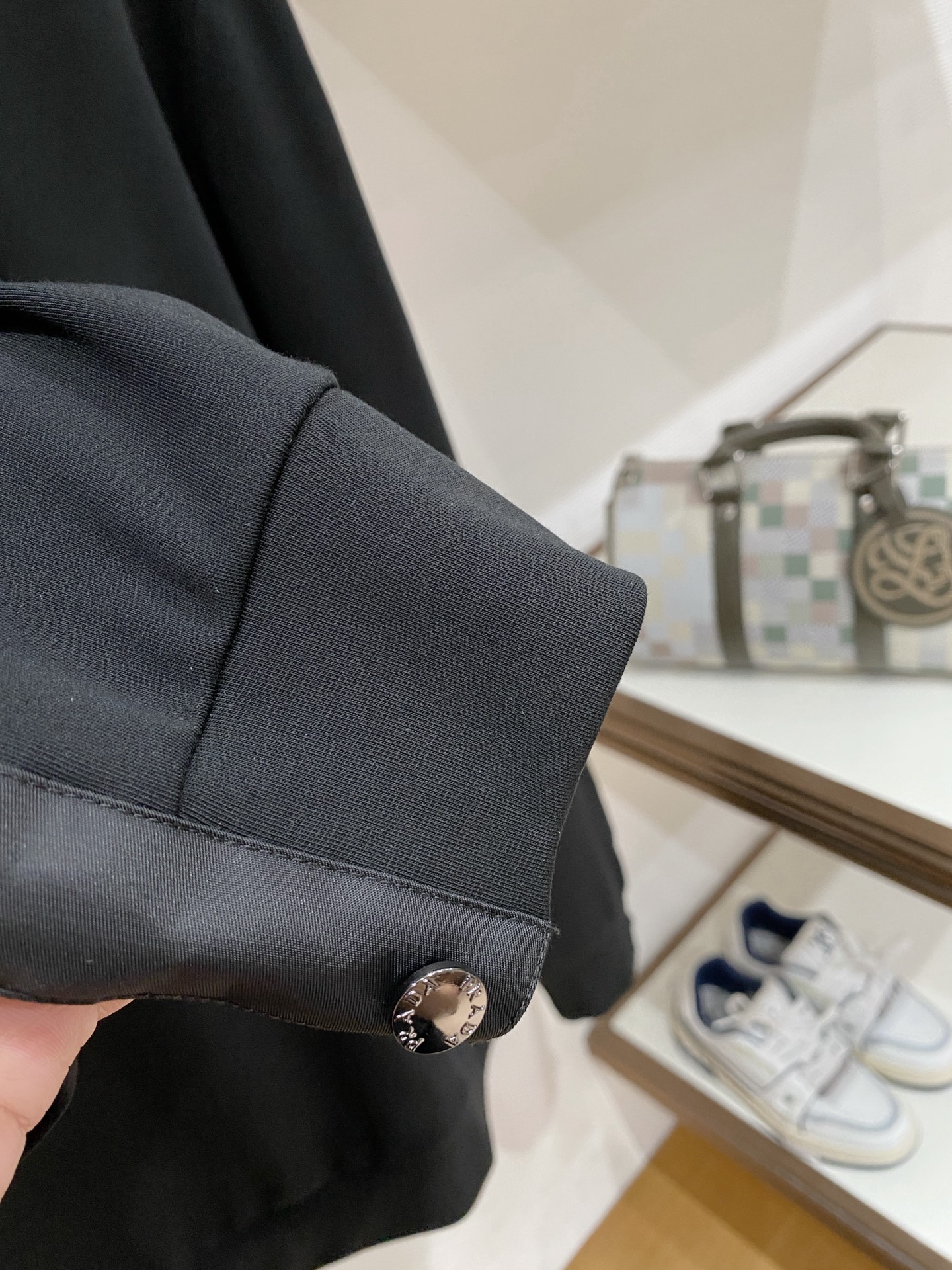 Prada Male Hoodie Black S