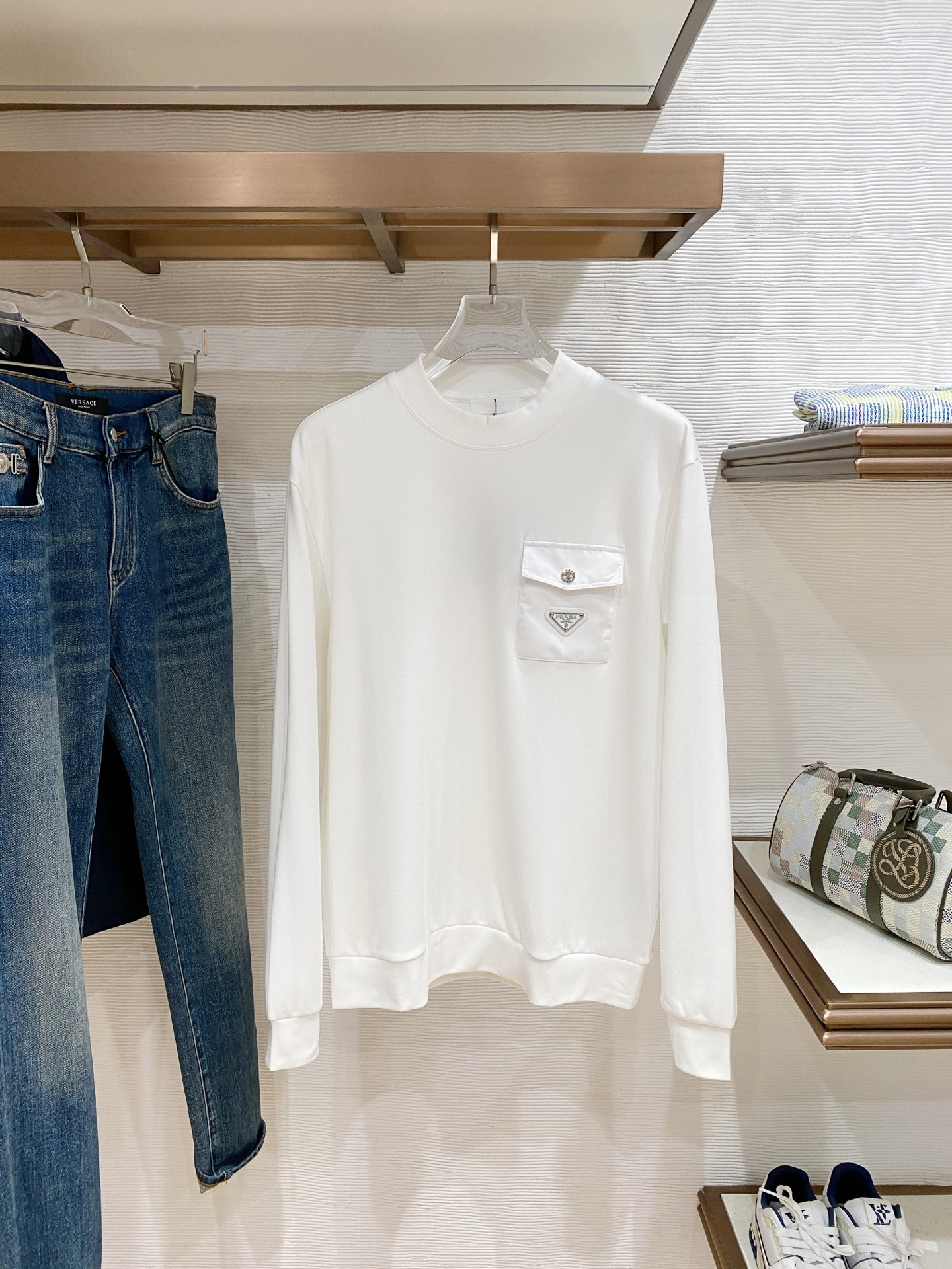 Prada Male Hoodie Black S