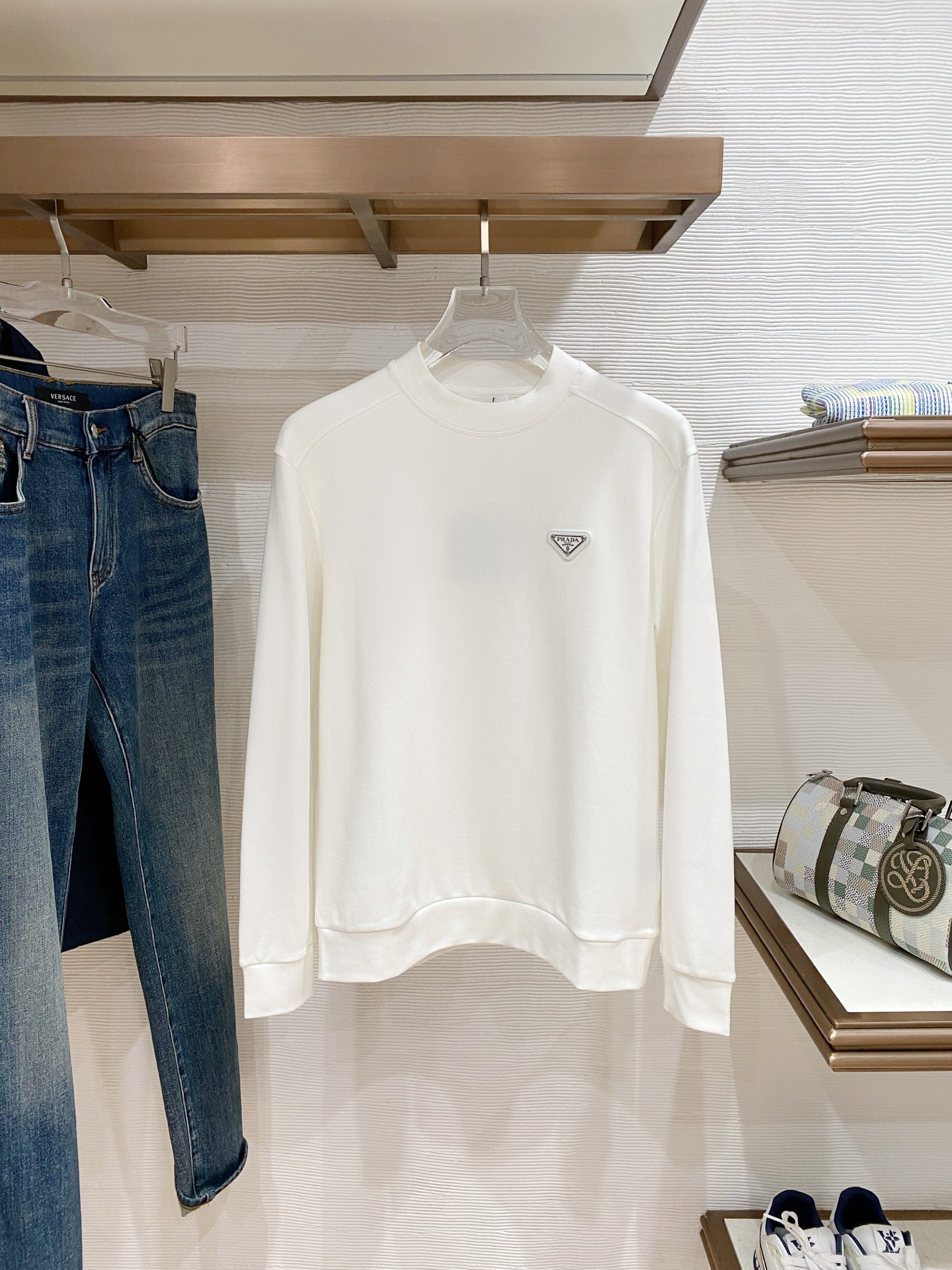 Prada Male Hoodie Black S