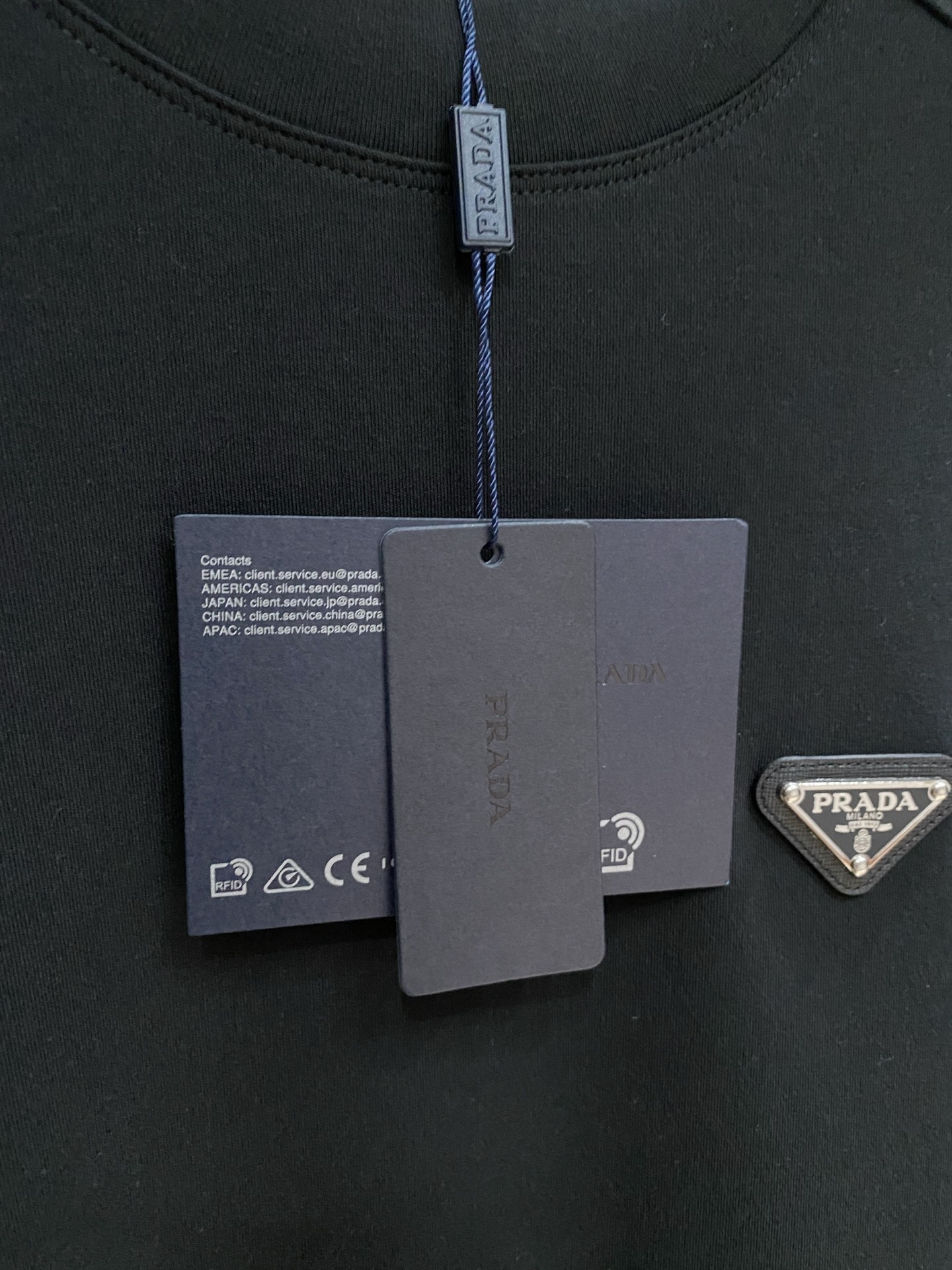 Prada Male Hoodie Black S