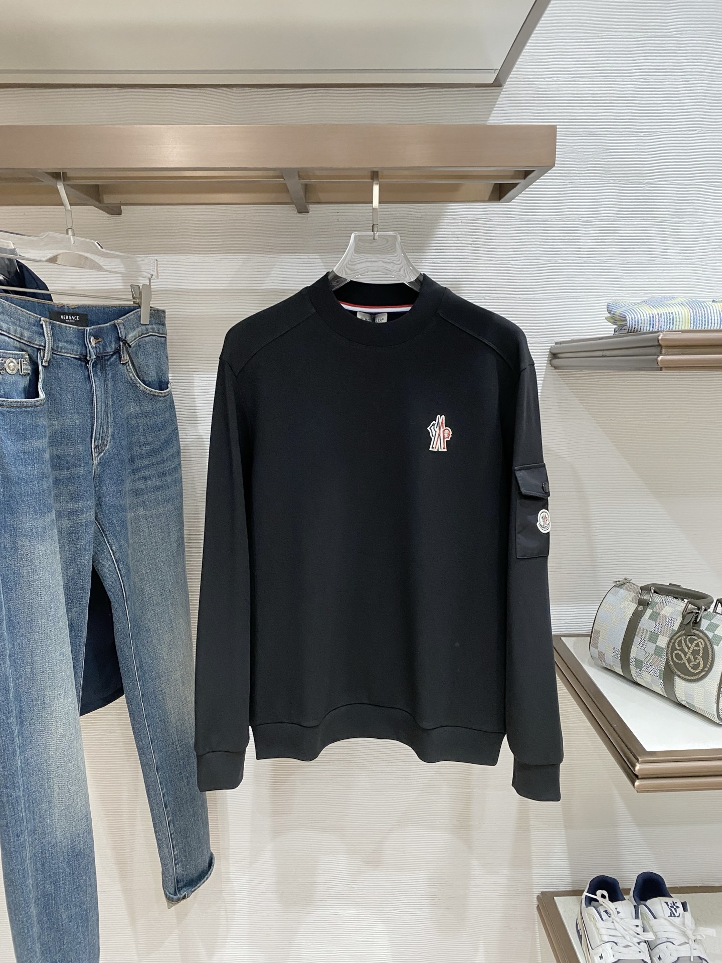 Moncler Male Hoodie Black S-m-l