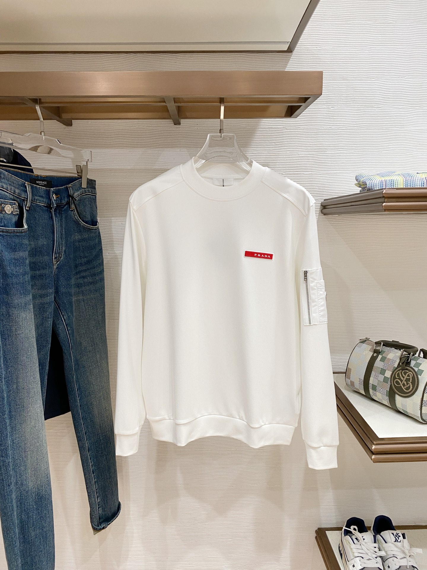 Prada Male Hoodie Black S