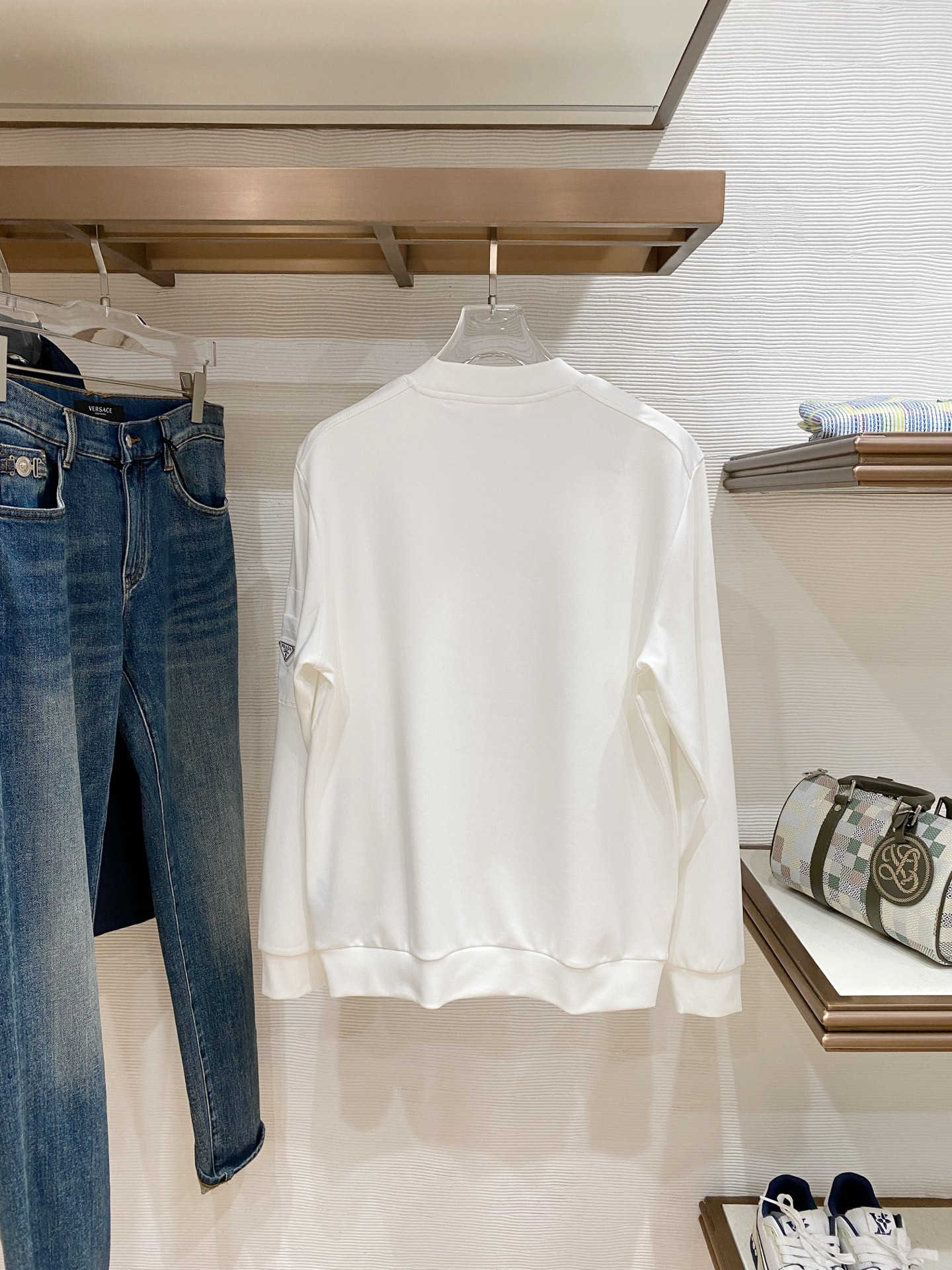 Prada Male Hoodie Black S