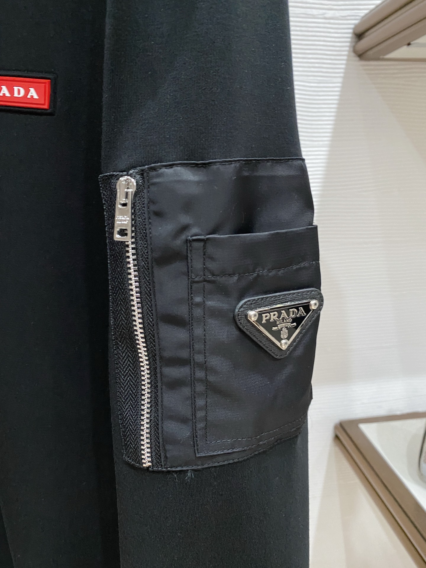 Prada Male Hoodie Black S