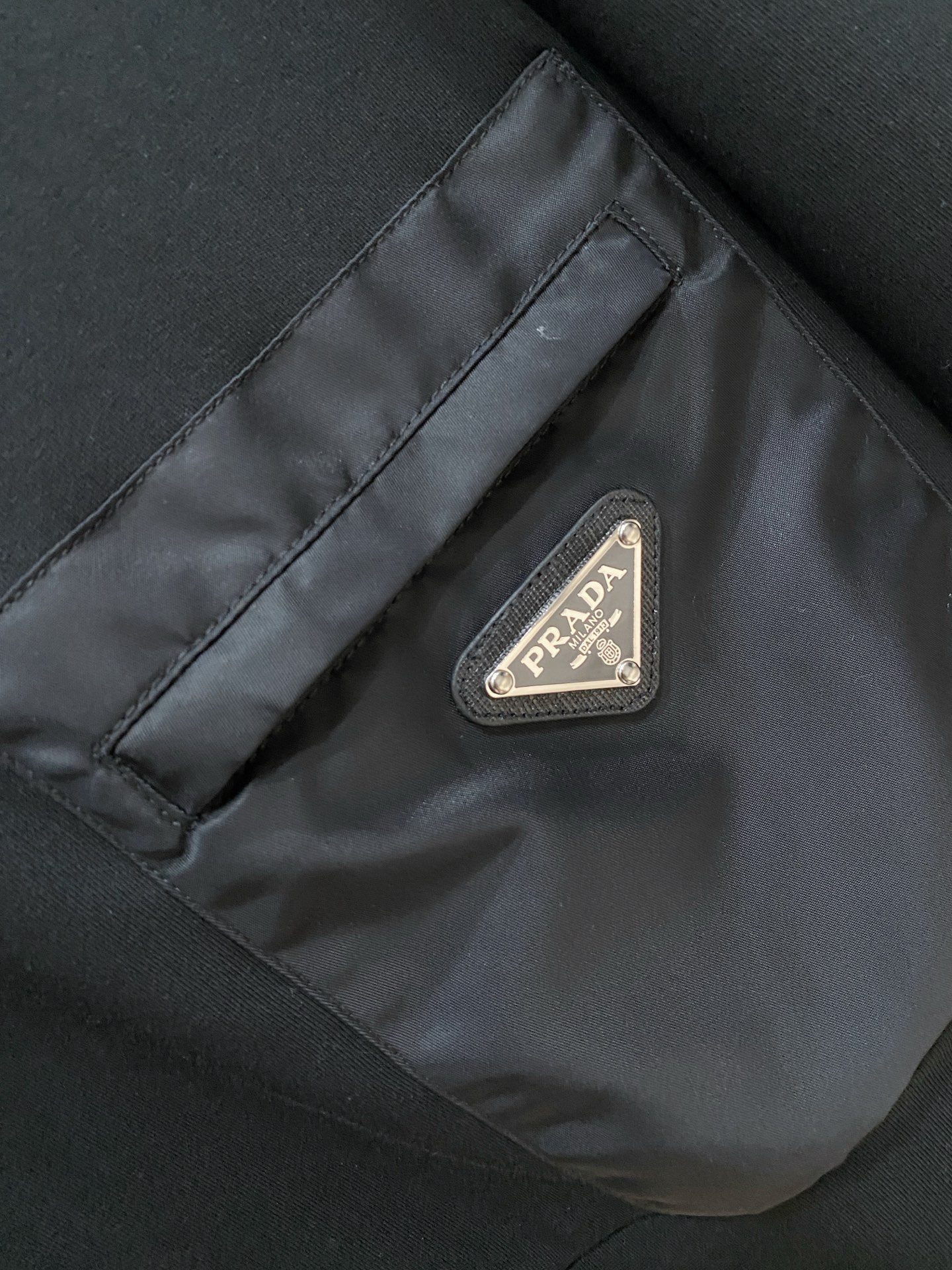 Prada Male Hoodie Black S