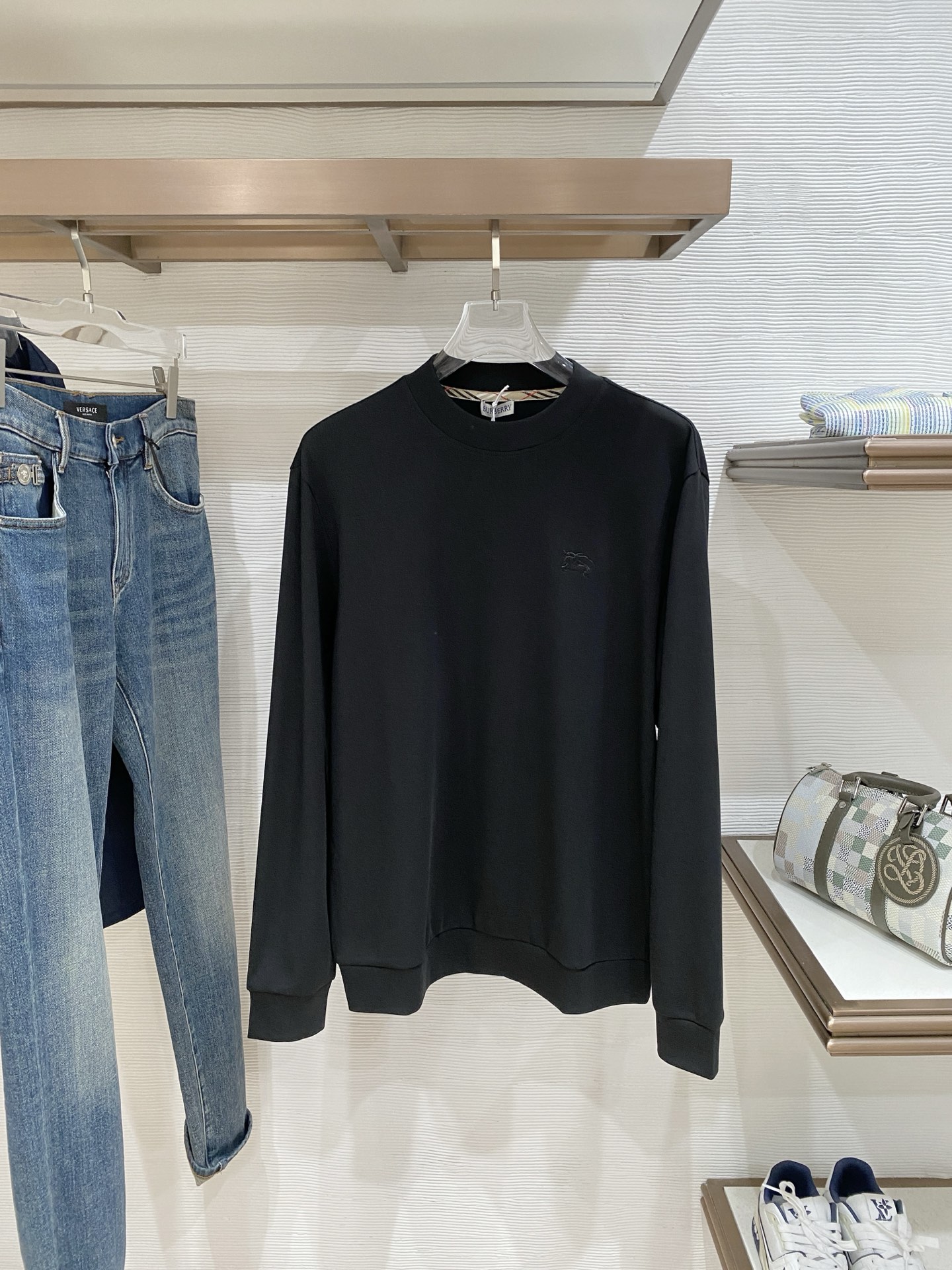 Burberry Male Hoodie Black S