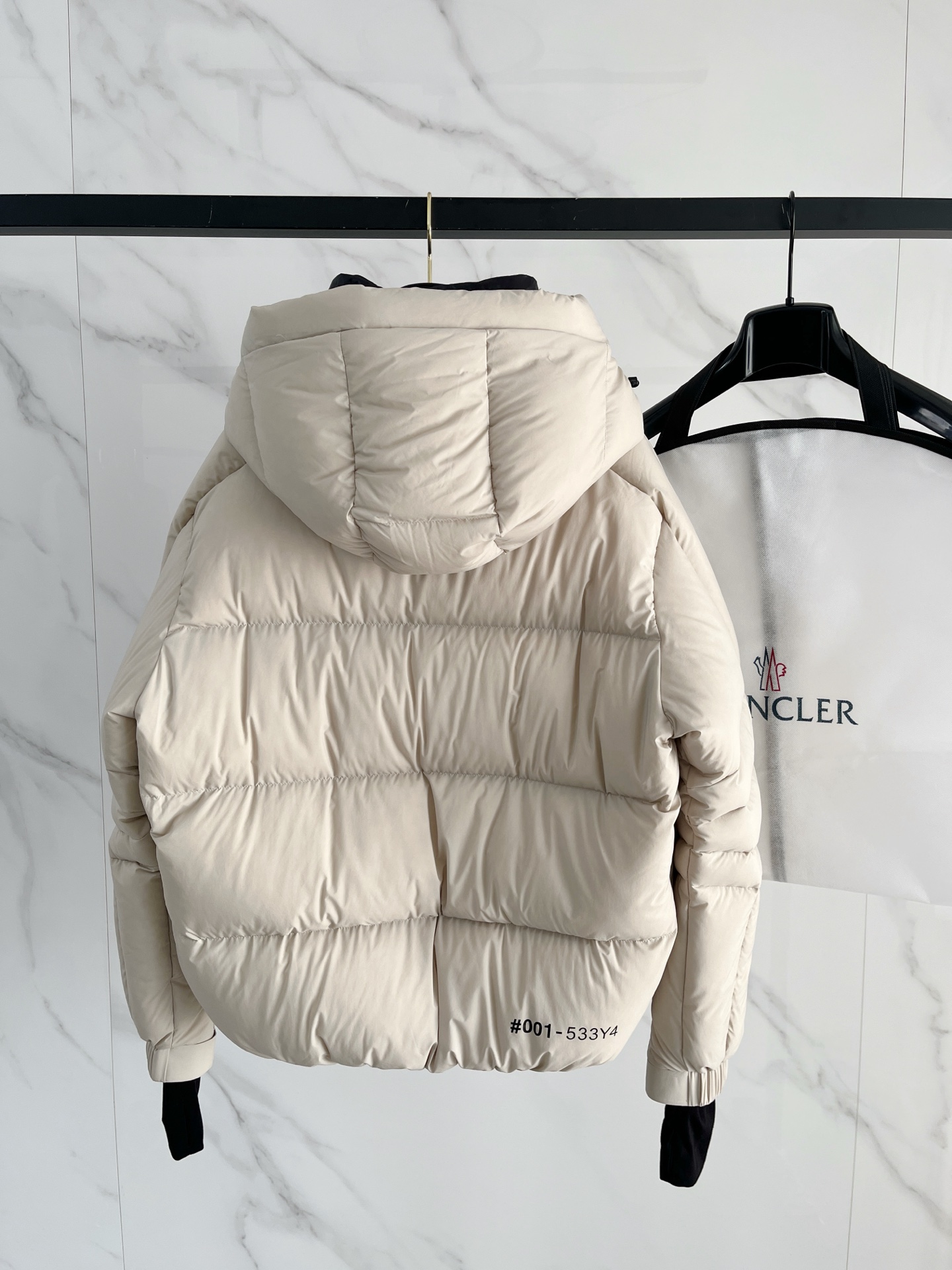 Moncler Male Down Jacket Knitted Black Hooded S-m-l