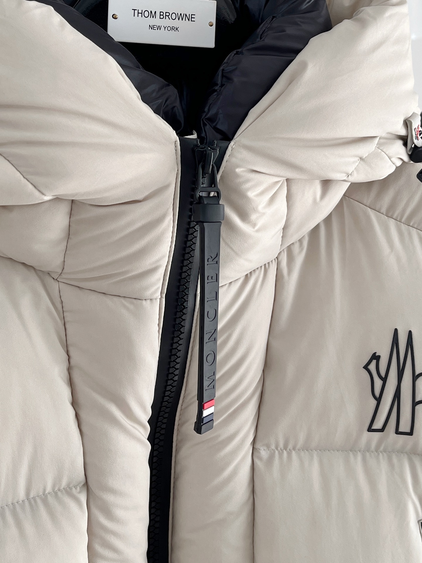 Moncler Male Down Jacket Knitted Black Hooded S-m-l