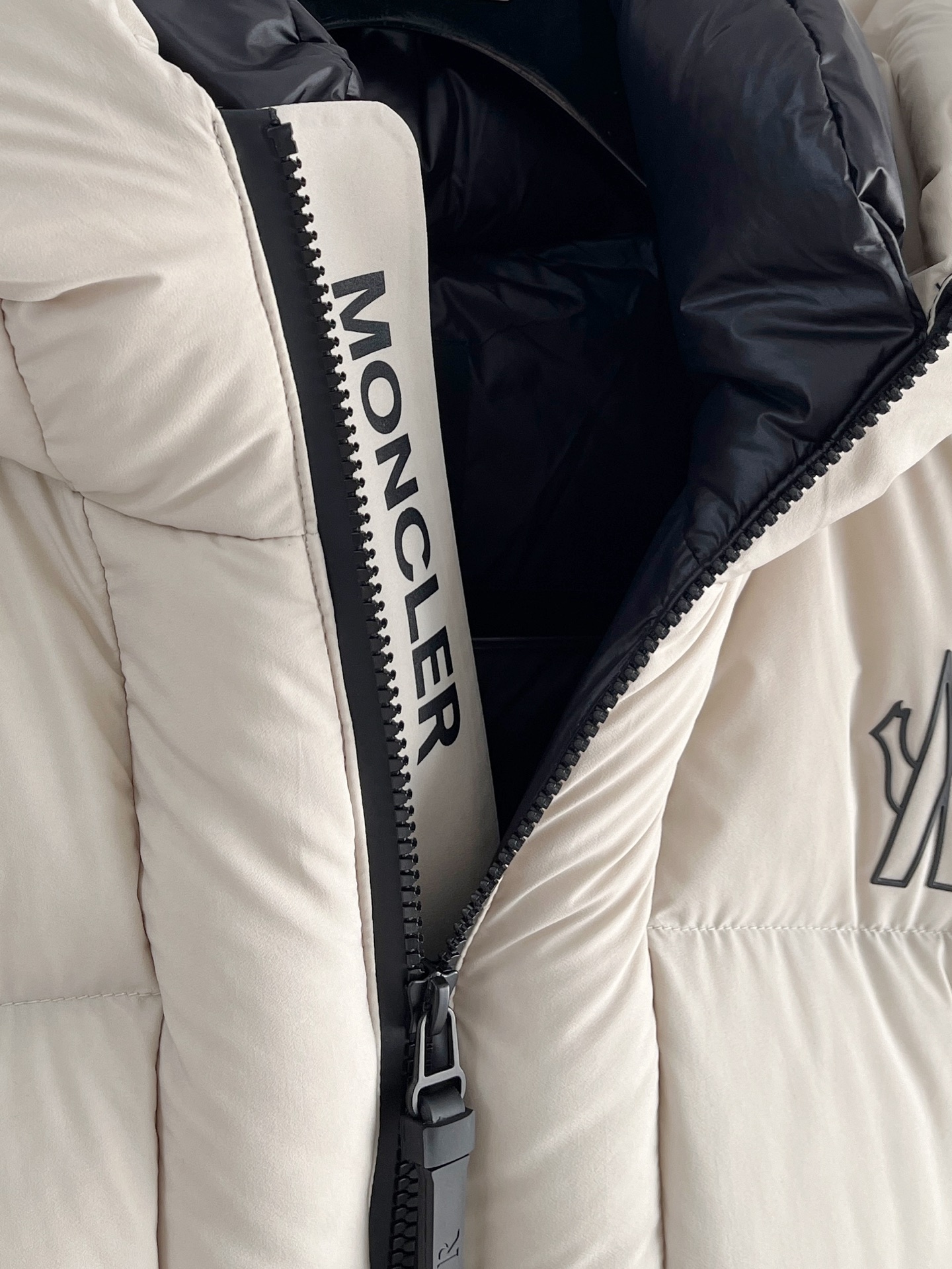 Moncler Male Down Jacket Knitted Black Hooded S-m-l