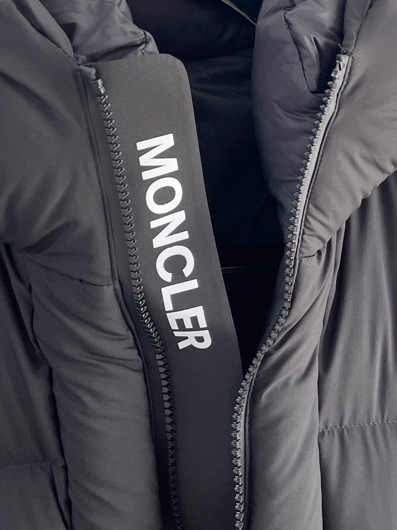 Moncler Male Down Jacket Knitted Black Hooded S-m-l