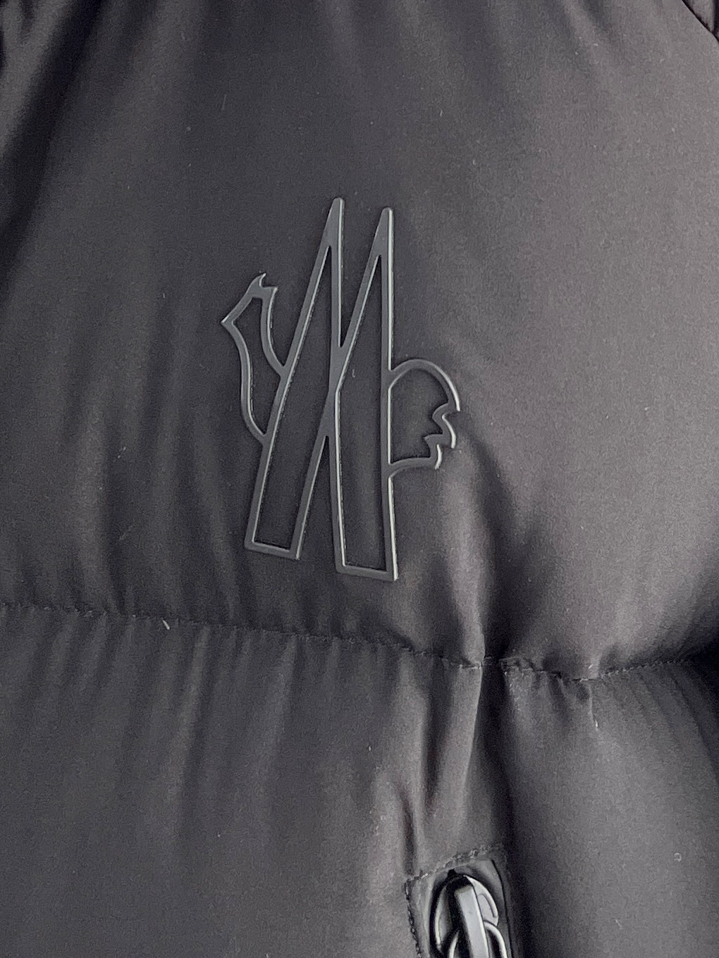 Moncler Male Down Jacket Knitted Black Hooded S-m-l