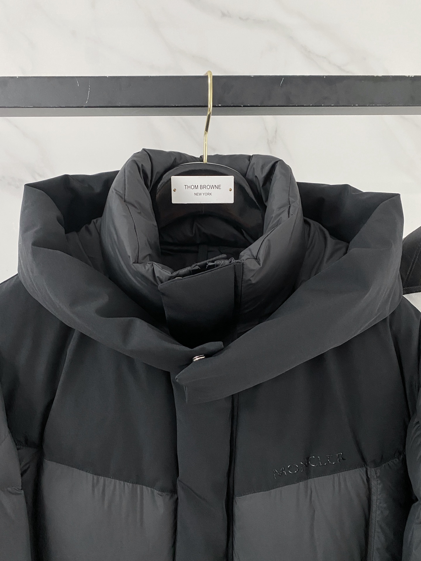 Moncler Couple Down Jacket Black Hooded S-m-l