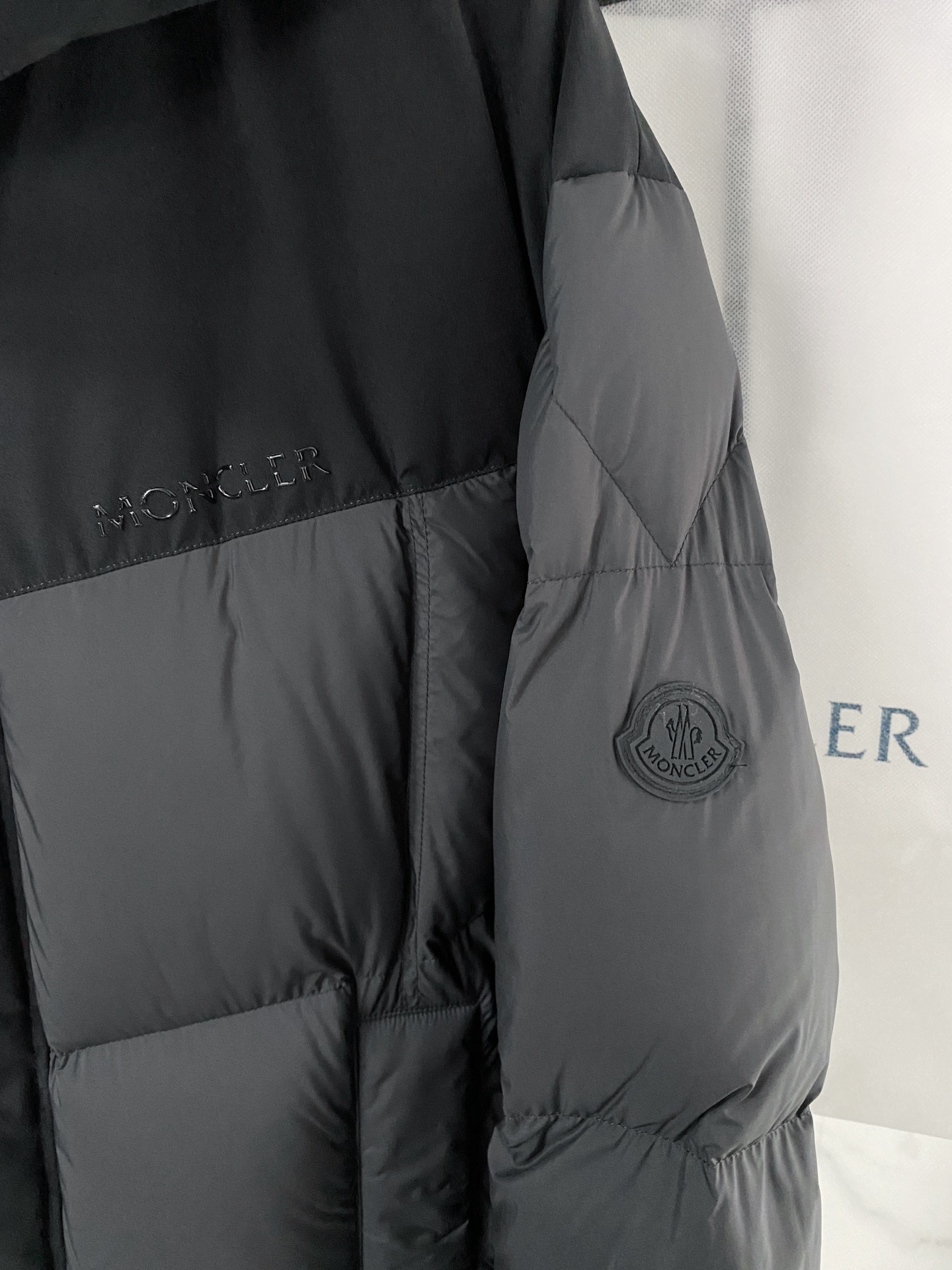 Moncler Couple Down Jacket Black Hooded S-m-l