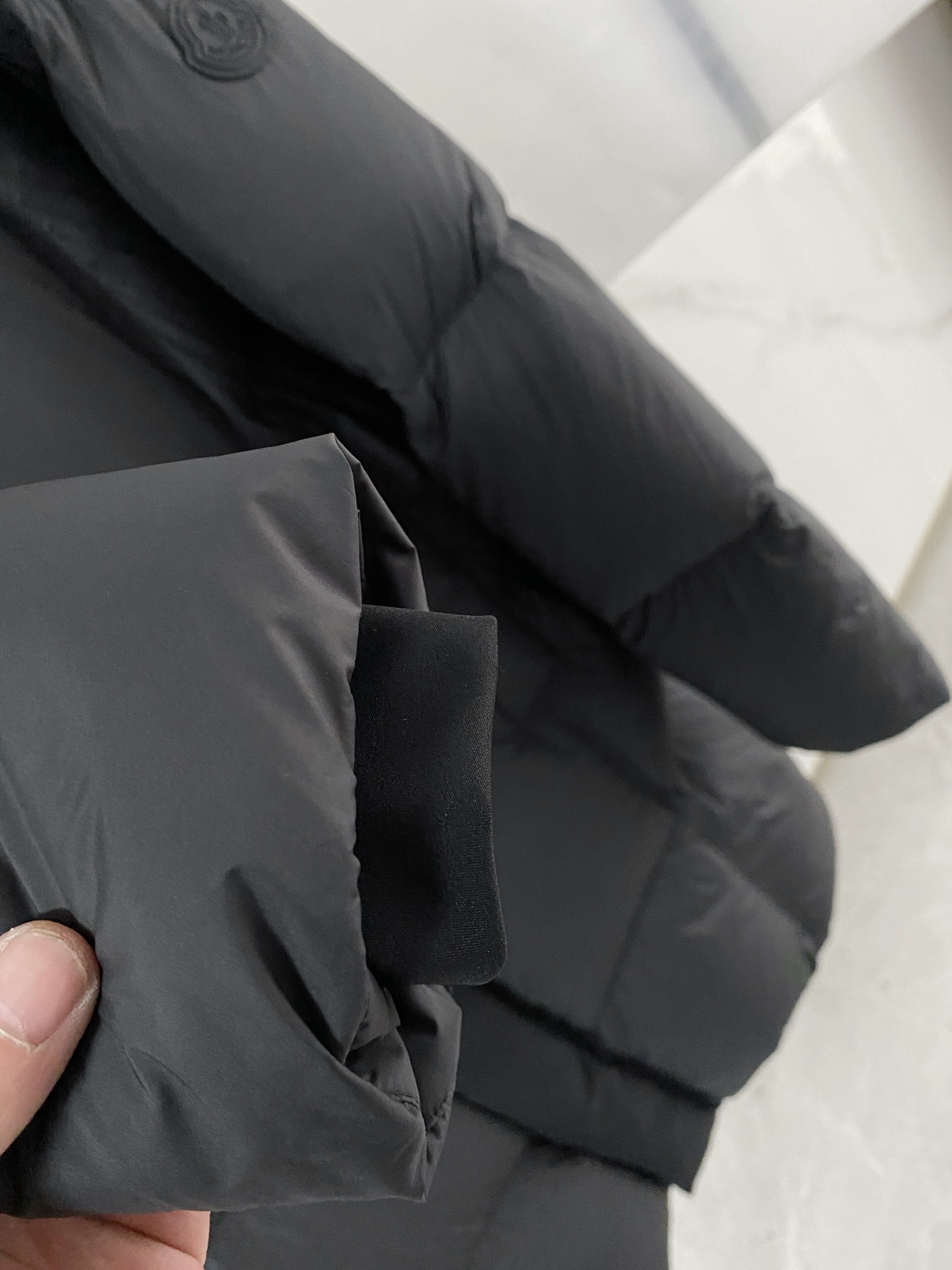 Moncler Couple Down Jacket Black Hooded S-m-l