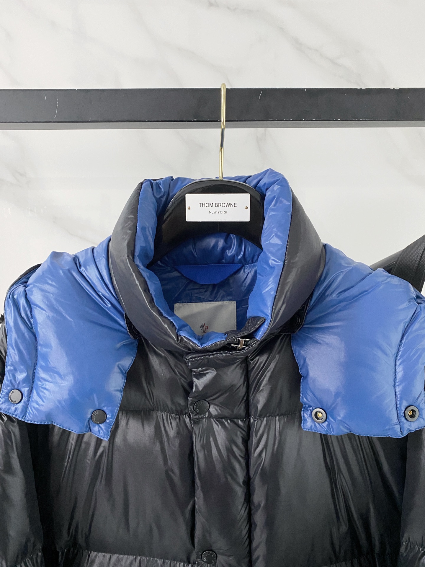 Moncler Couple Down Jacket Black Hooded S-m-l