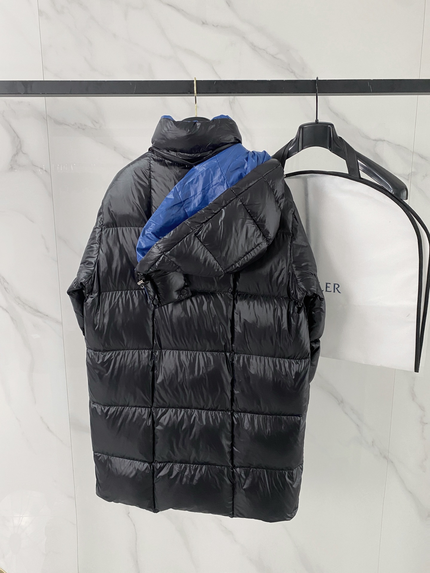 Moncler Couple Down Jacket Black Hooded S-m-l