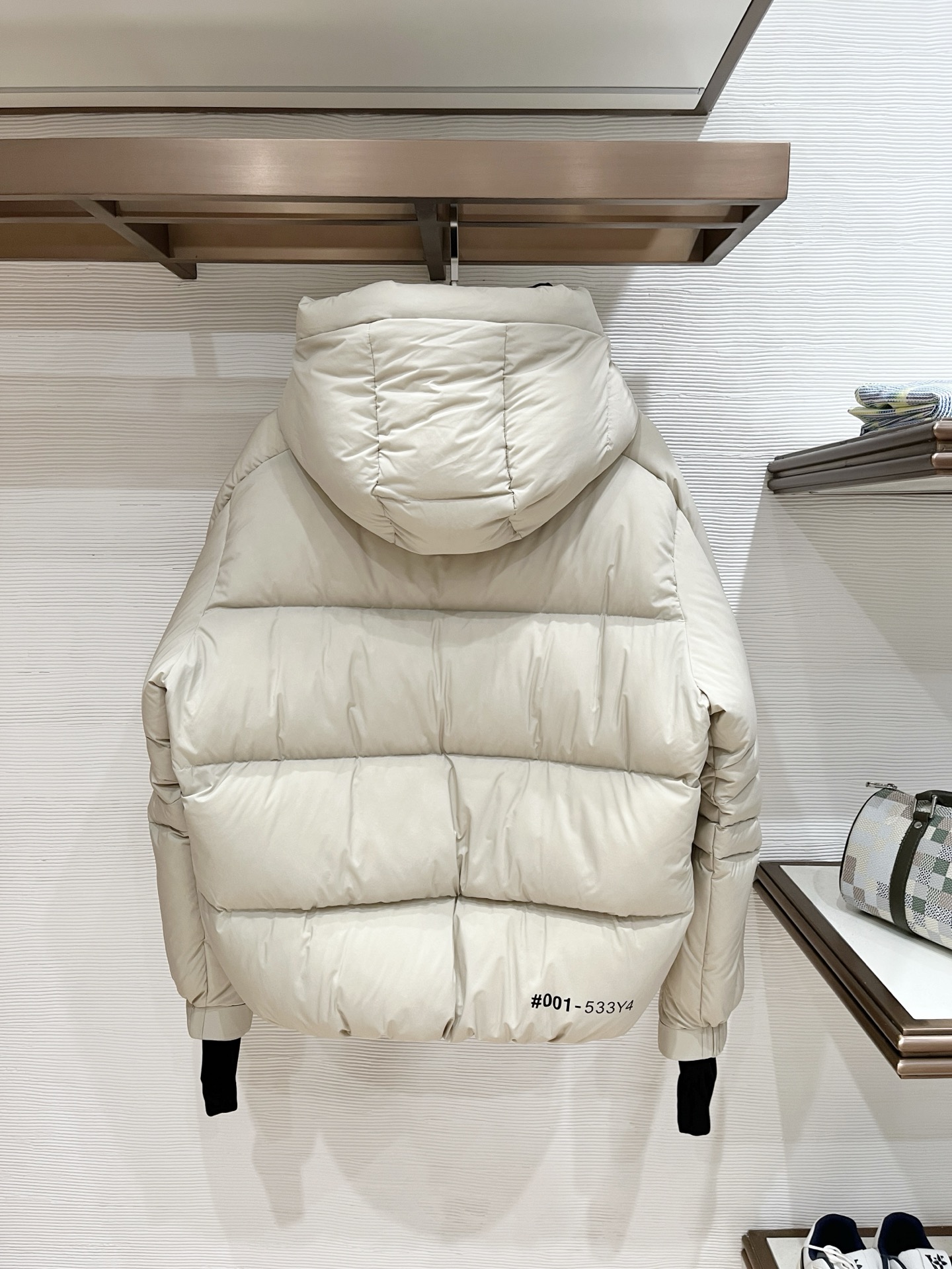 Moncler Male Down Jacket Knitted Black Hooded S-m-l