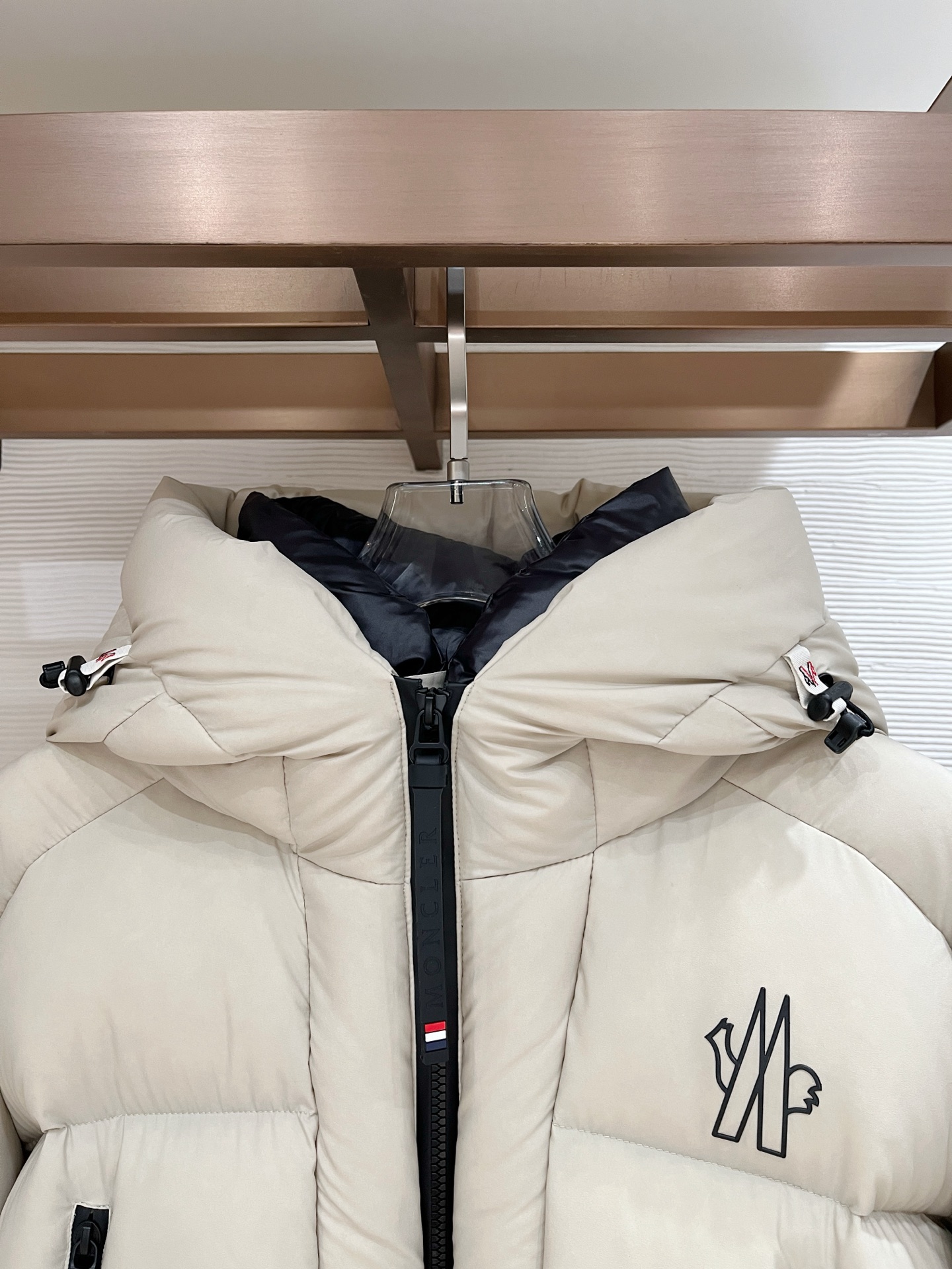 Moncler Male Down Jacket Knitted Black Hooded S-m-l