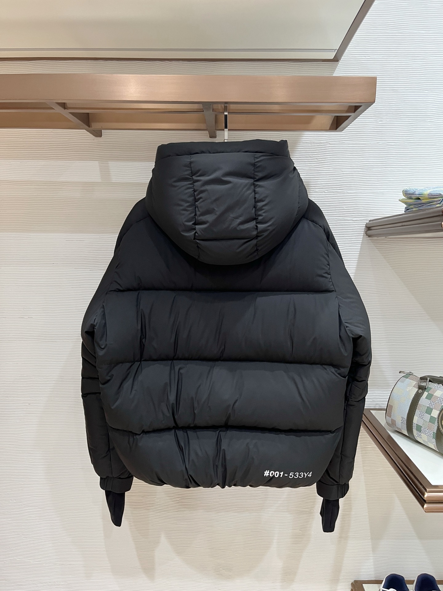 Moncler Male Down Jacket Knitted Black Hooded S-m-l