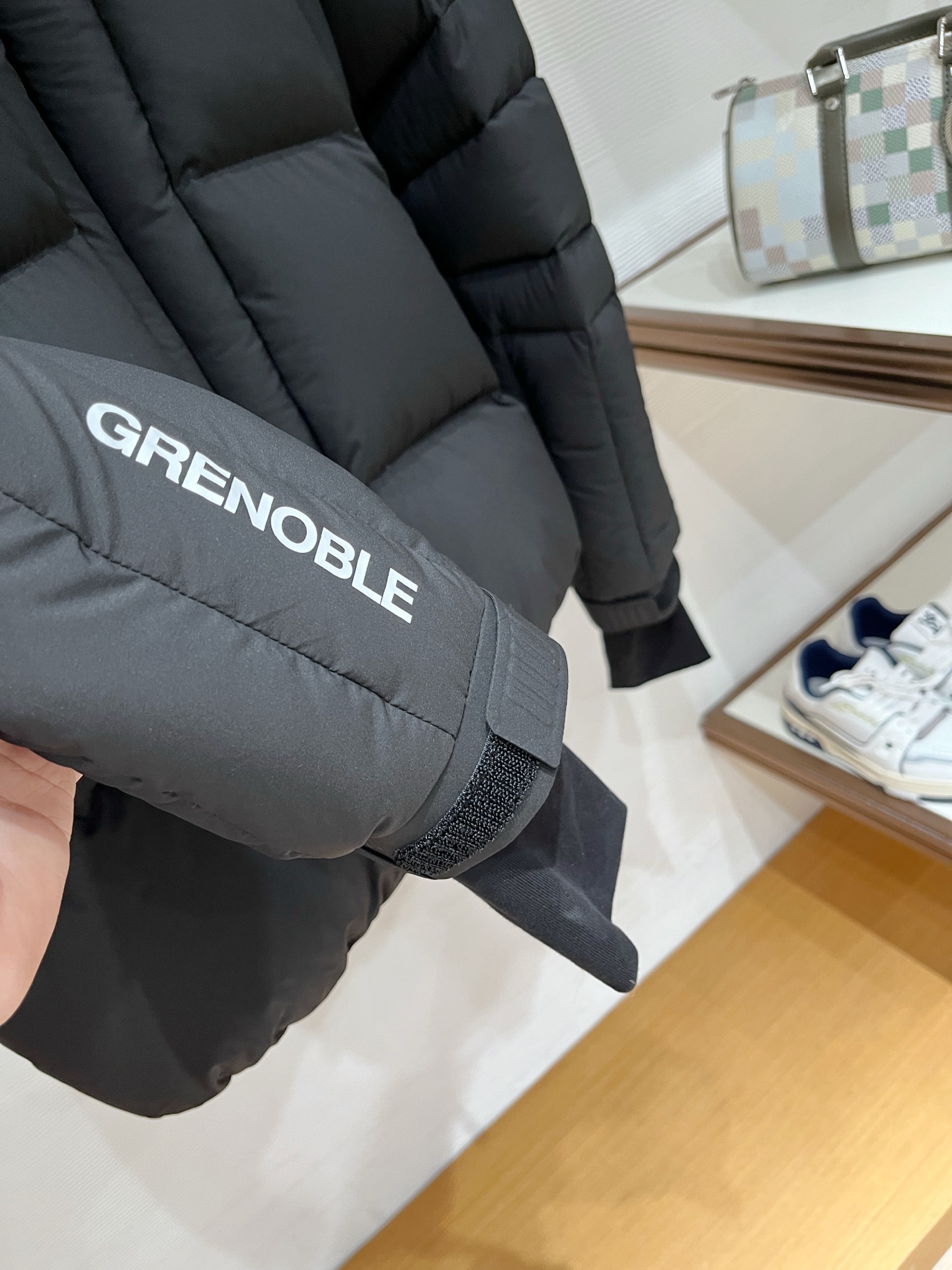 Moncler Male Down Jacket Knitted Black Hooded S-m-l