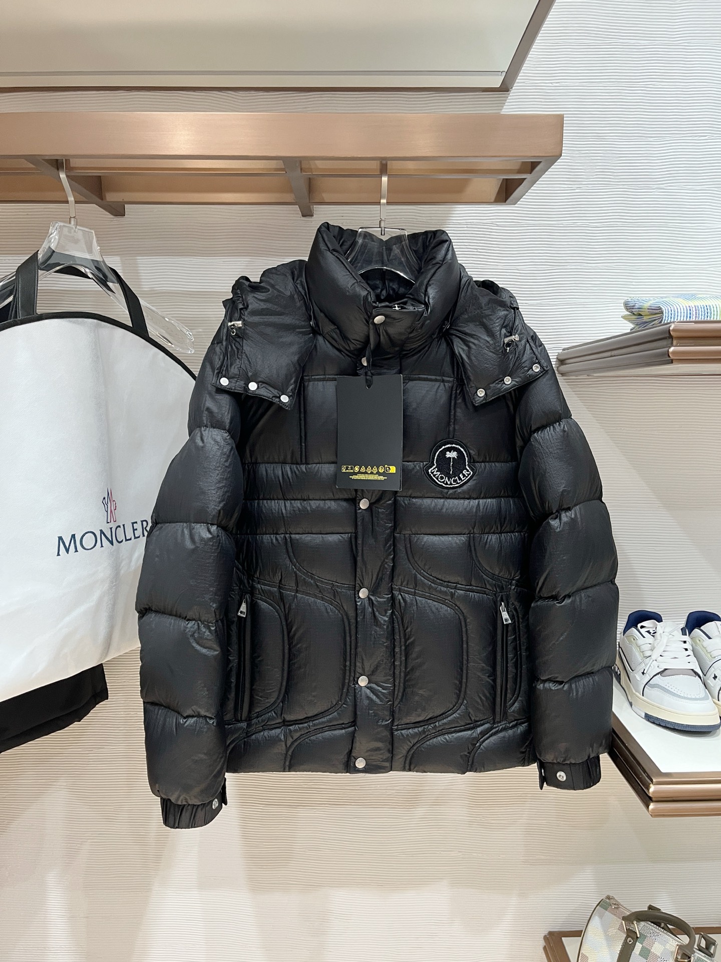Moncler Couple Down Jacket Goose Down Plaid S-m-l
