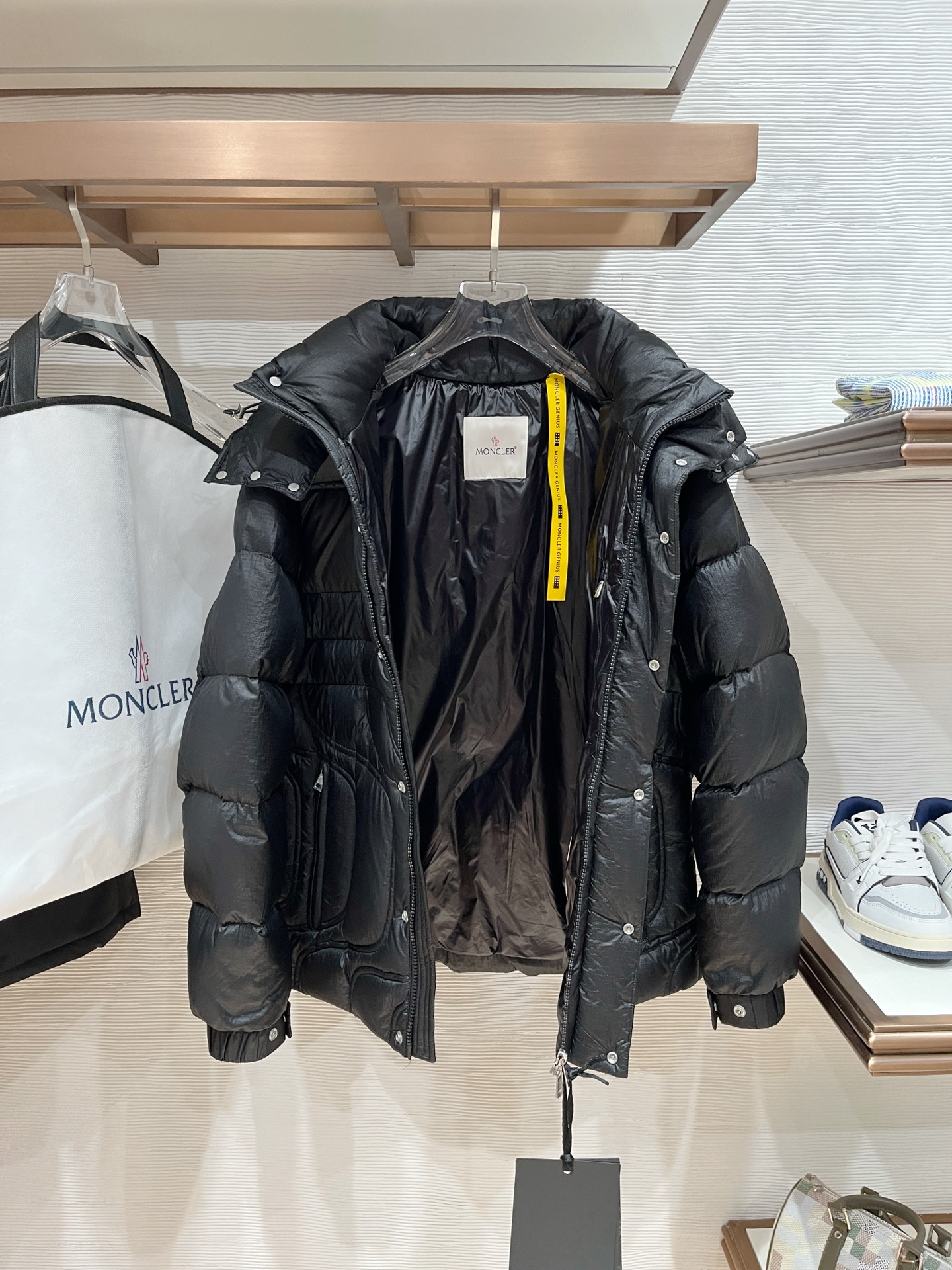 Moncler Couple Down Jacket Goose Down Plaid S-m-l