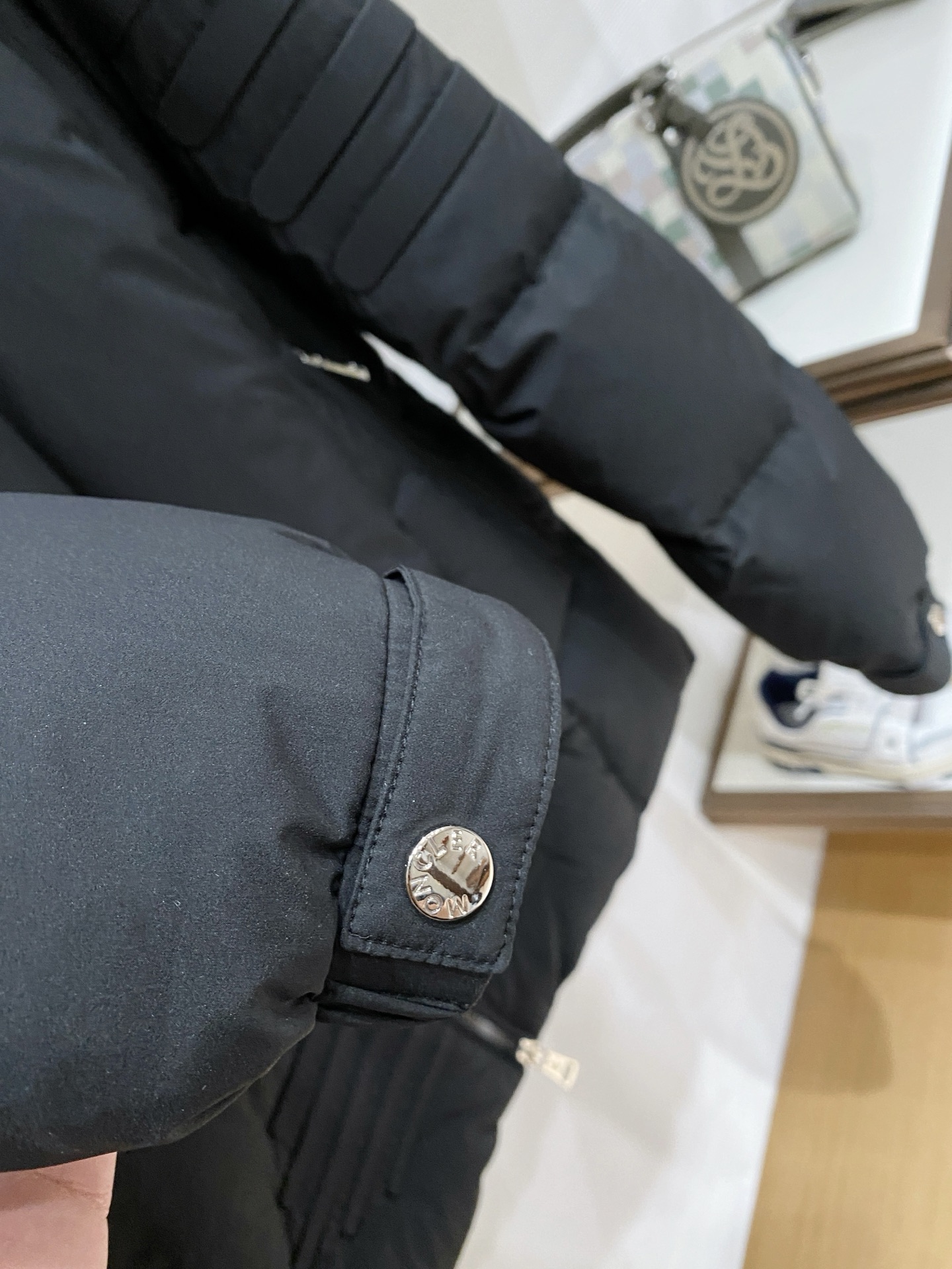 Moncler Male Down Jacket Goose Down Black Hooded M-l-xl