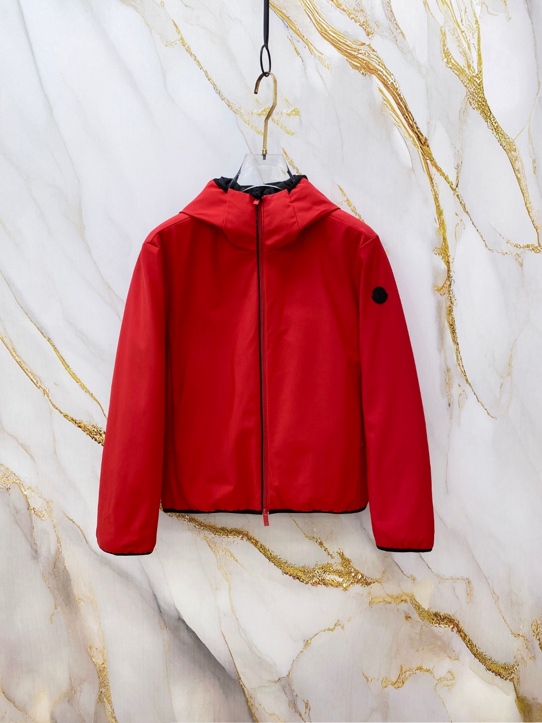 Moncler Male Jacket Goose Down Black Hooded S-m-l