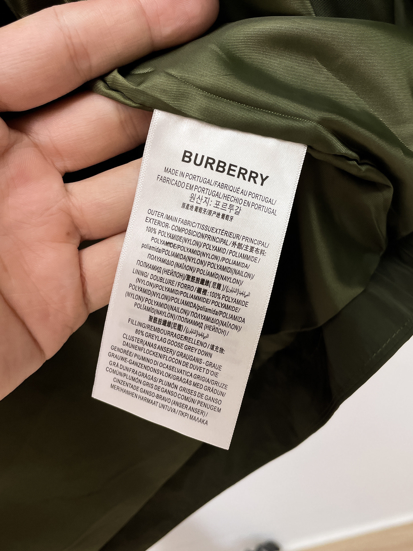 Burberry Jacket Hooded M-l-xl