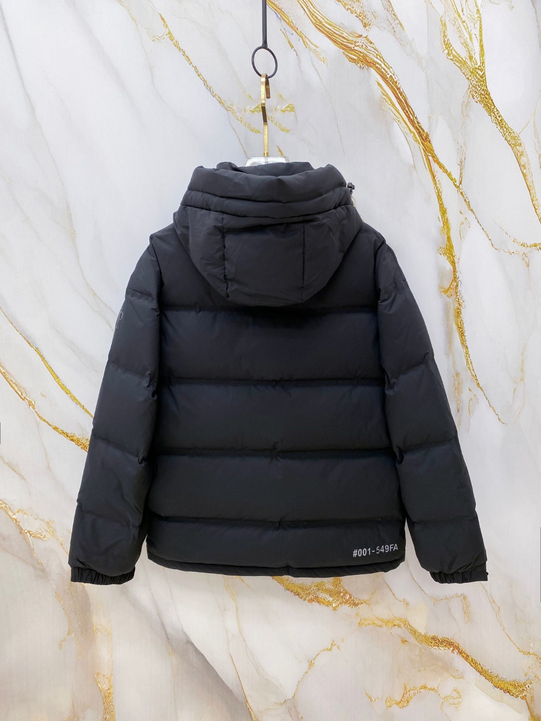 Moncler Male Down Jacket Knitted Black Hooded S-m-l