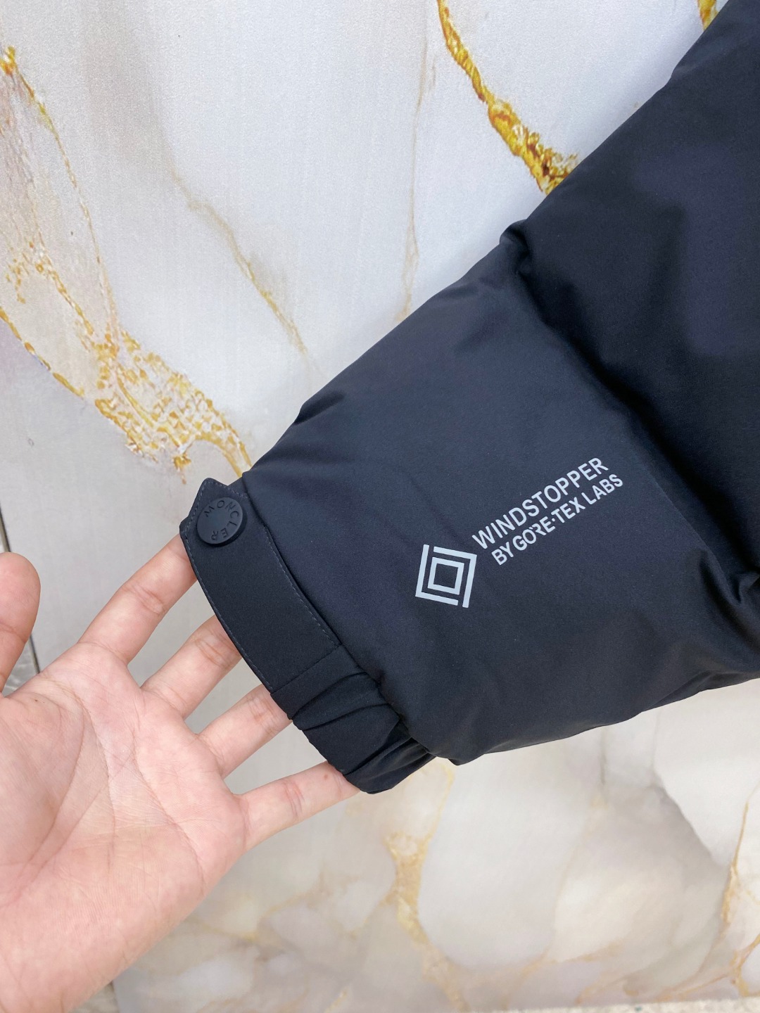 Moncler Male Down Jacket Knitted Black Hooded S-m-l