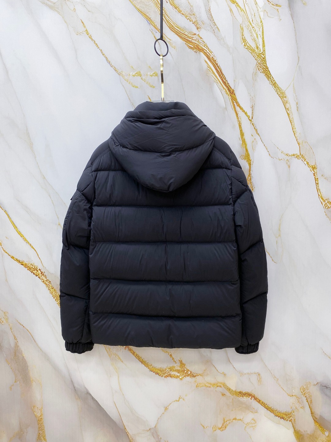 Moncler Down Jacket Polyester Black S-m-l