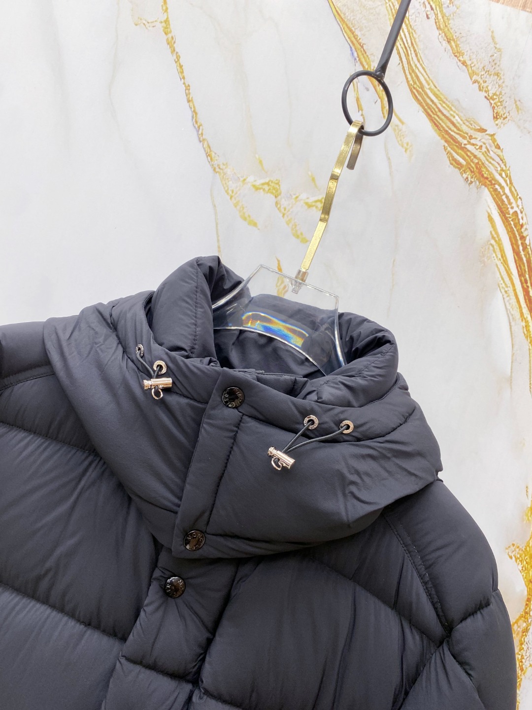 Moncler Down Jacket Polyester Black S-m-l