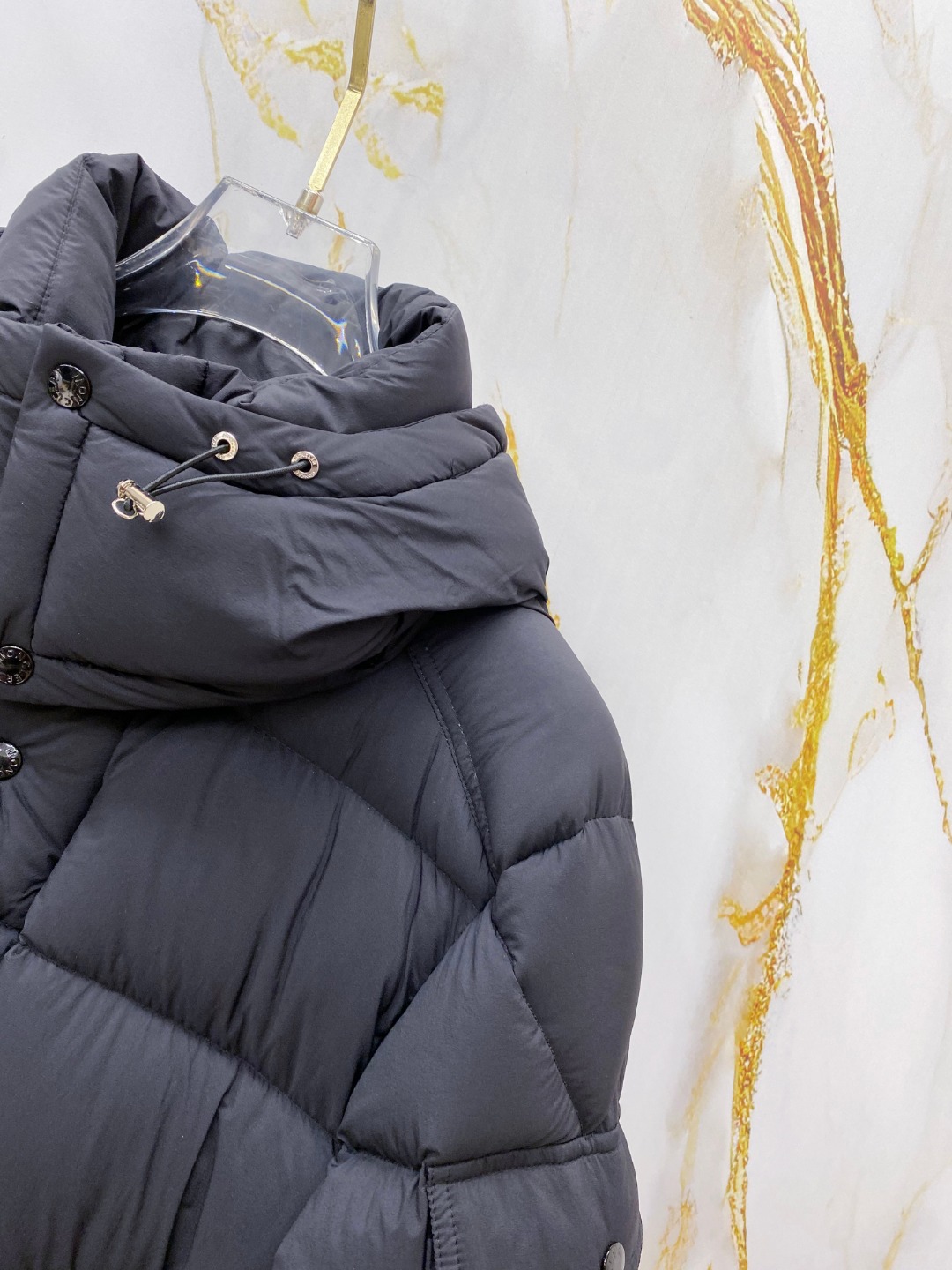 Moncler Down Jacket Polyester Black S-m-l