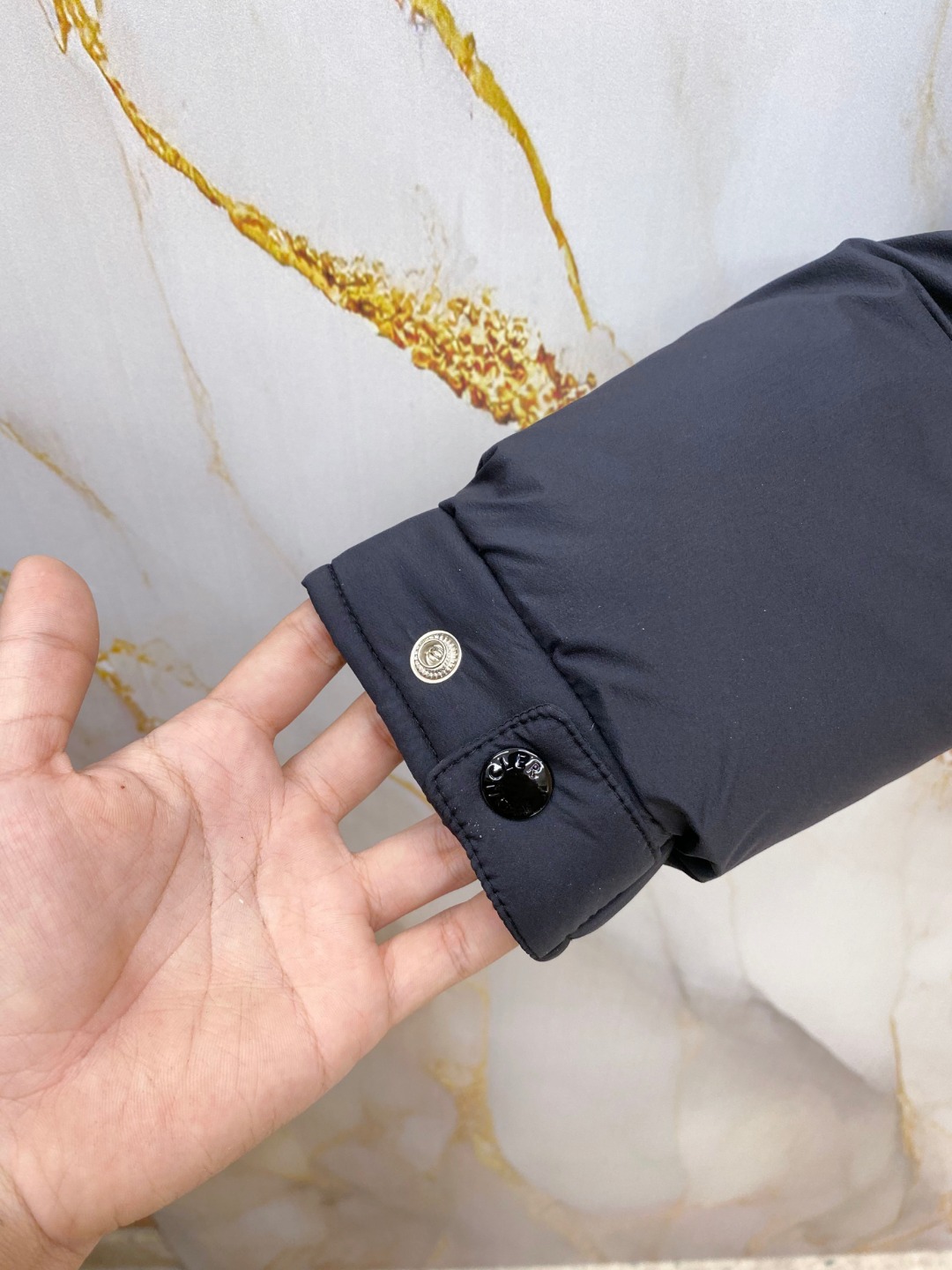 Moncler Down Jacket Polyester Black S-m-l