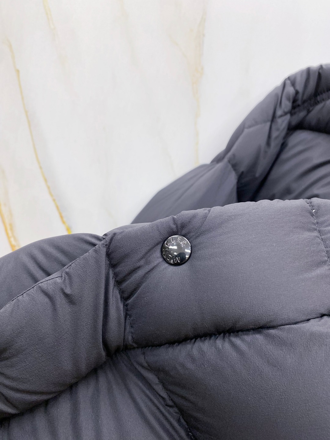 Moncler Down Jacket Polyester Black S-m-l