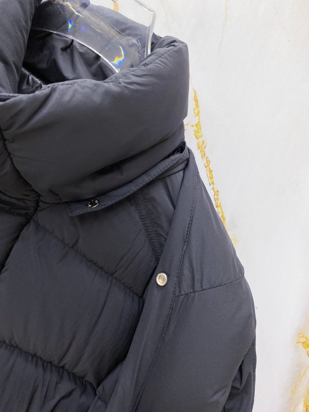 Moncler Down Jacket Polyester Black S-m-l