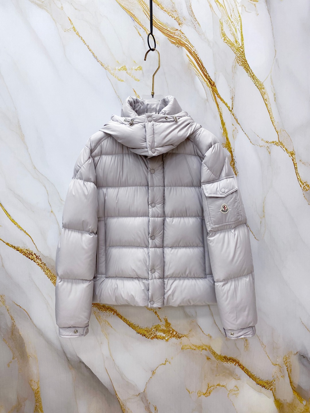 Moncler Down Jacket Polyester Black S-m-l