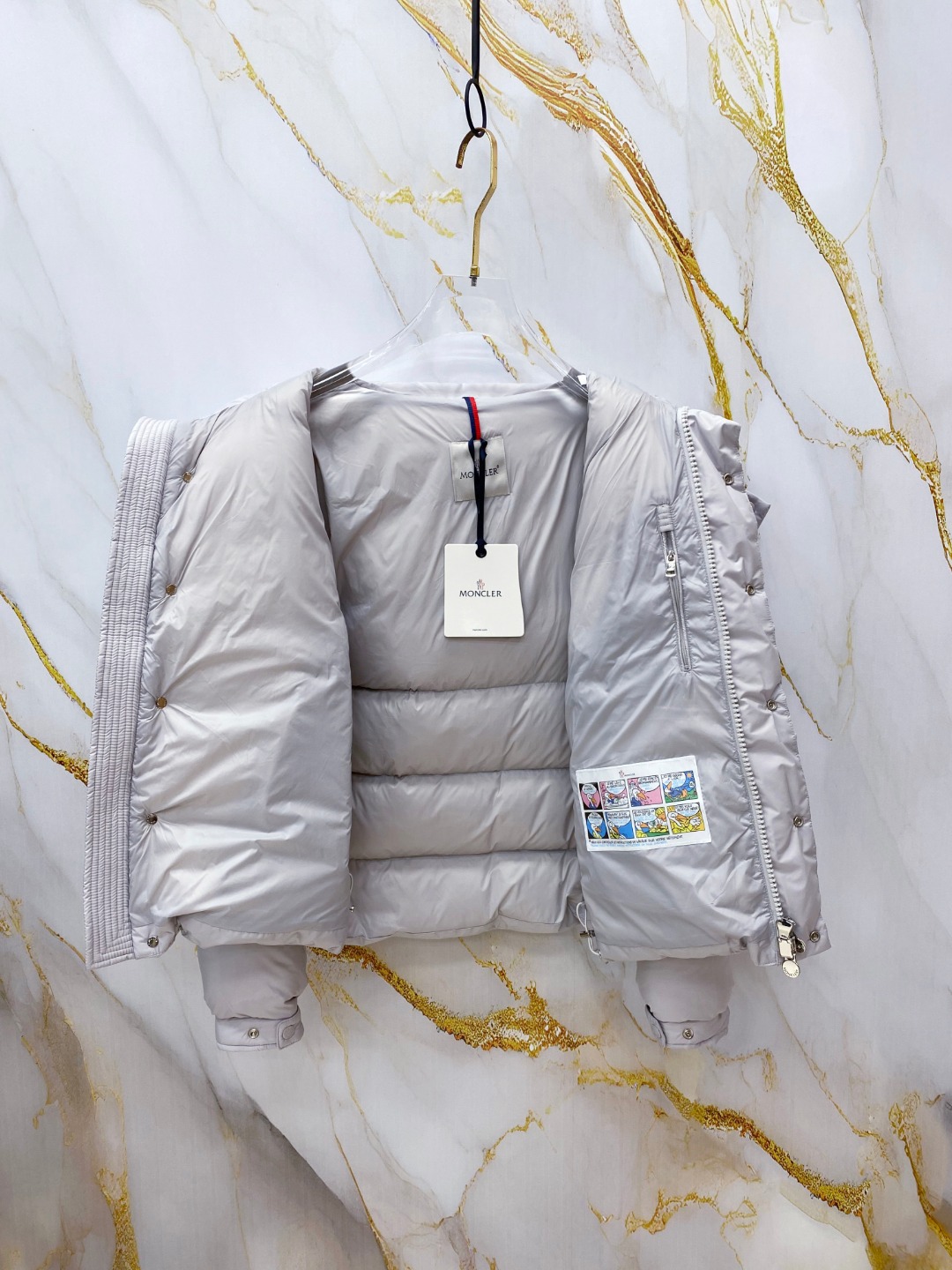 Moncler Down Jacket Polyester Black S-m-l