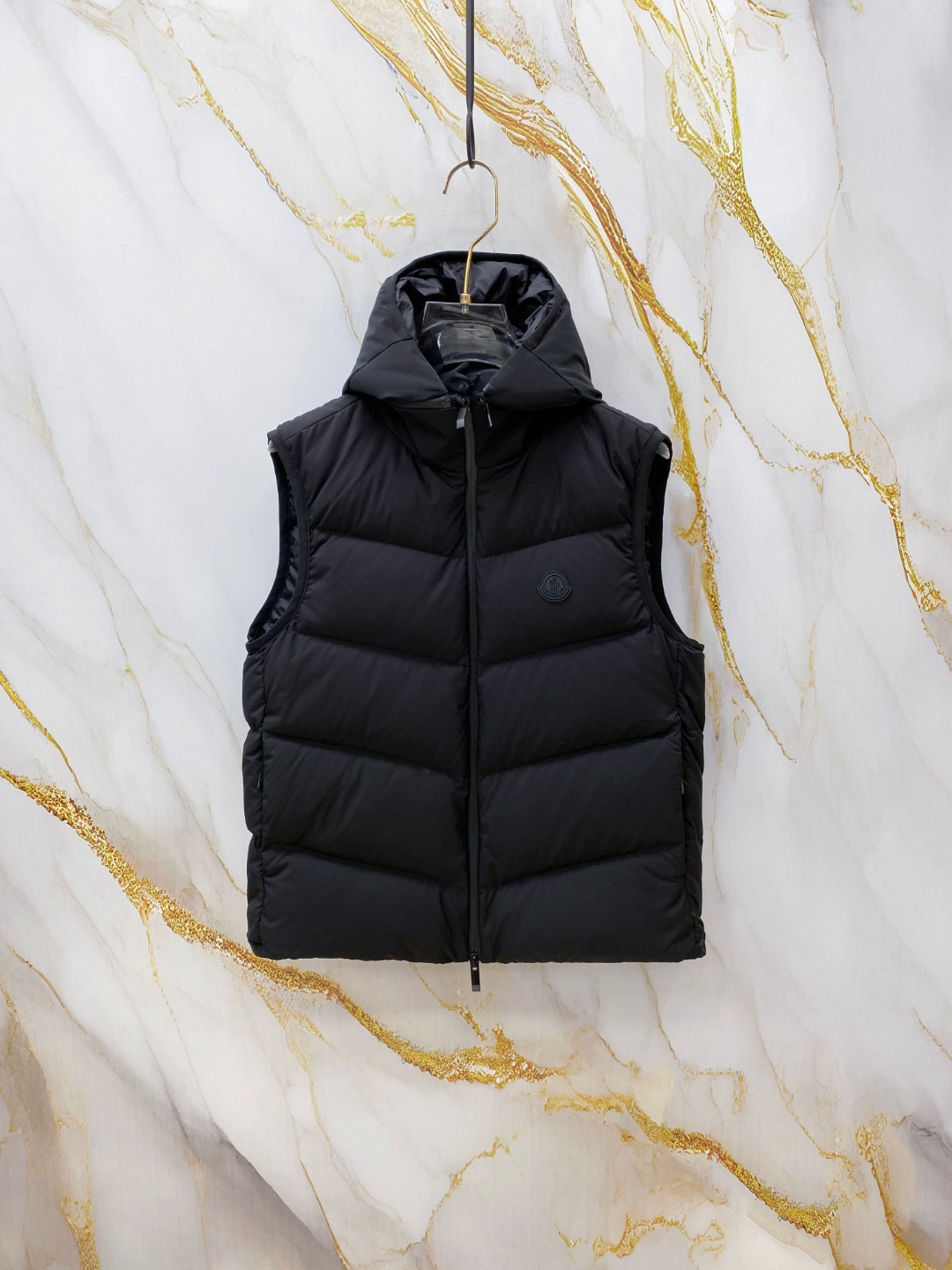Moncler Male Down Vest Goose Down Black S-m-l