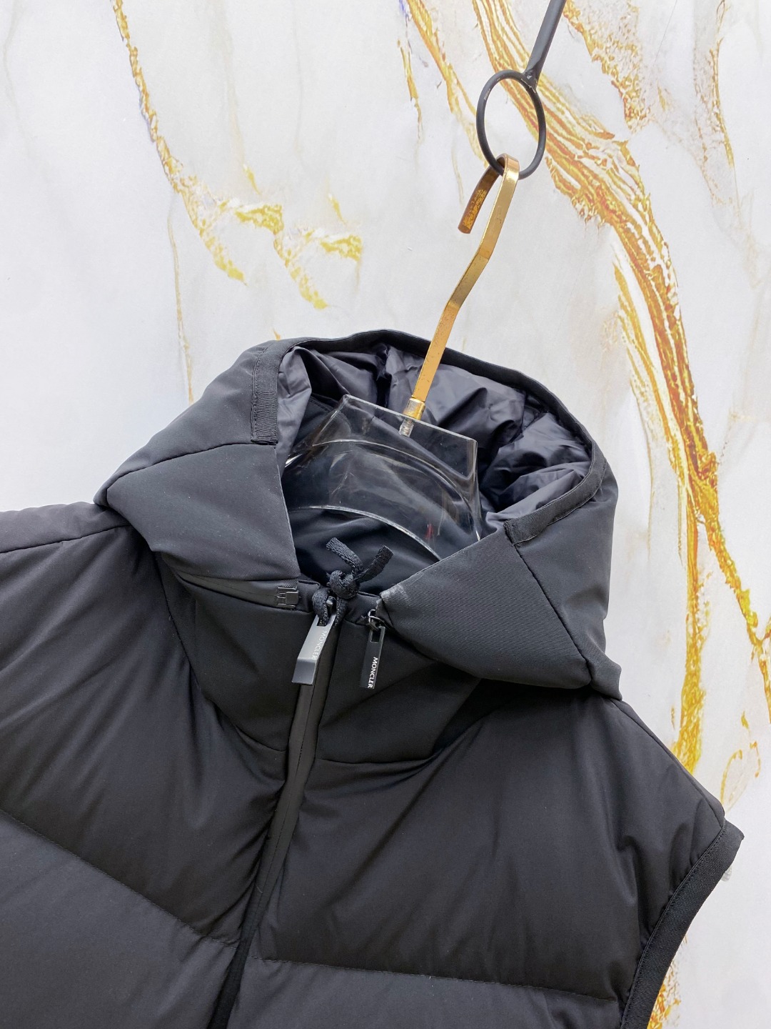 Moncler Male Down Vest Goose Down Black S-m-l