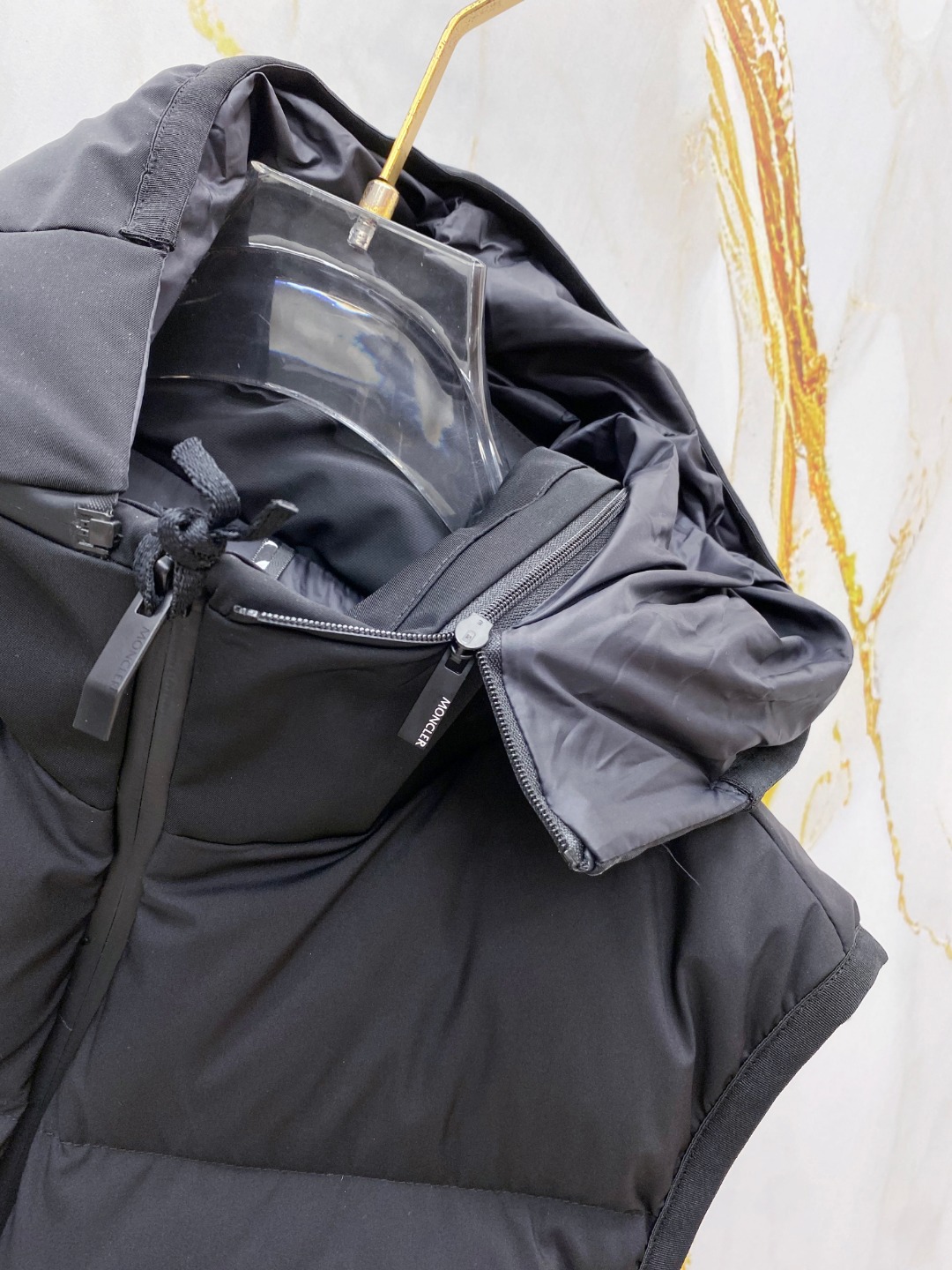 Moncler Male Down Vest Goose Down Black S-m-l