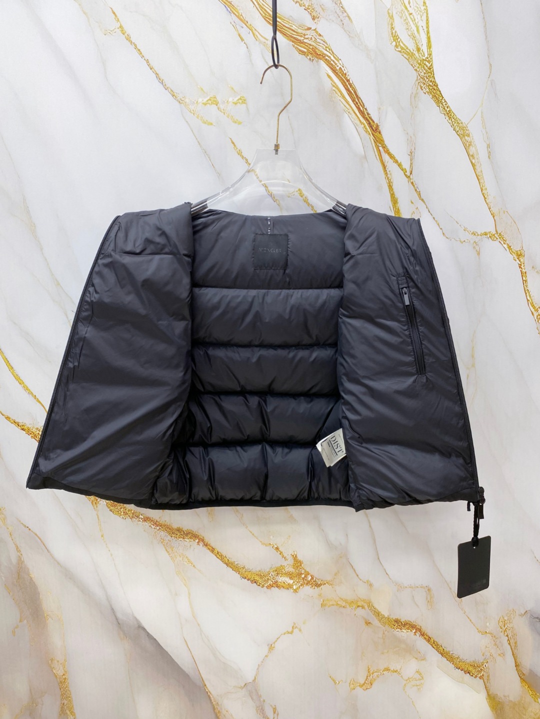 Moncler Male Down Vest Goose Down Black S-m-l
