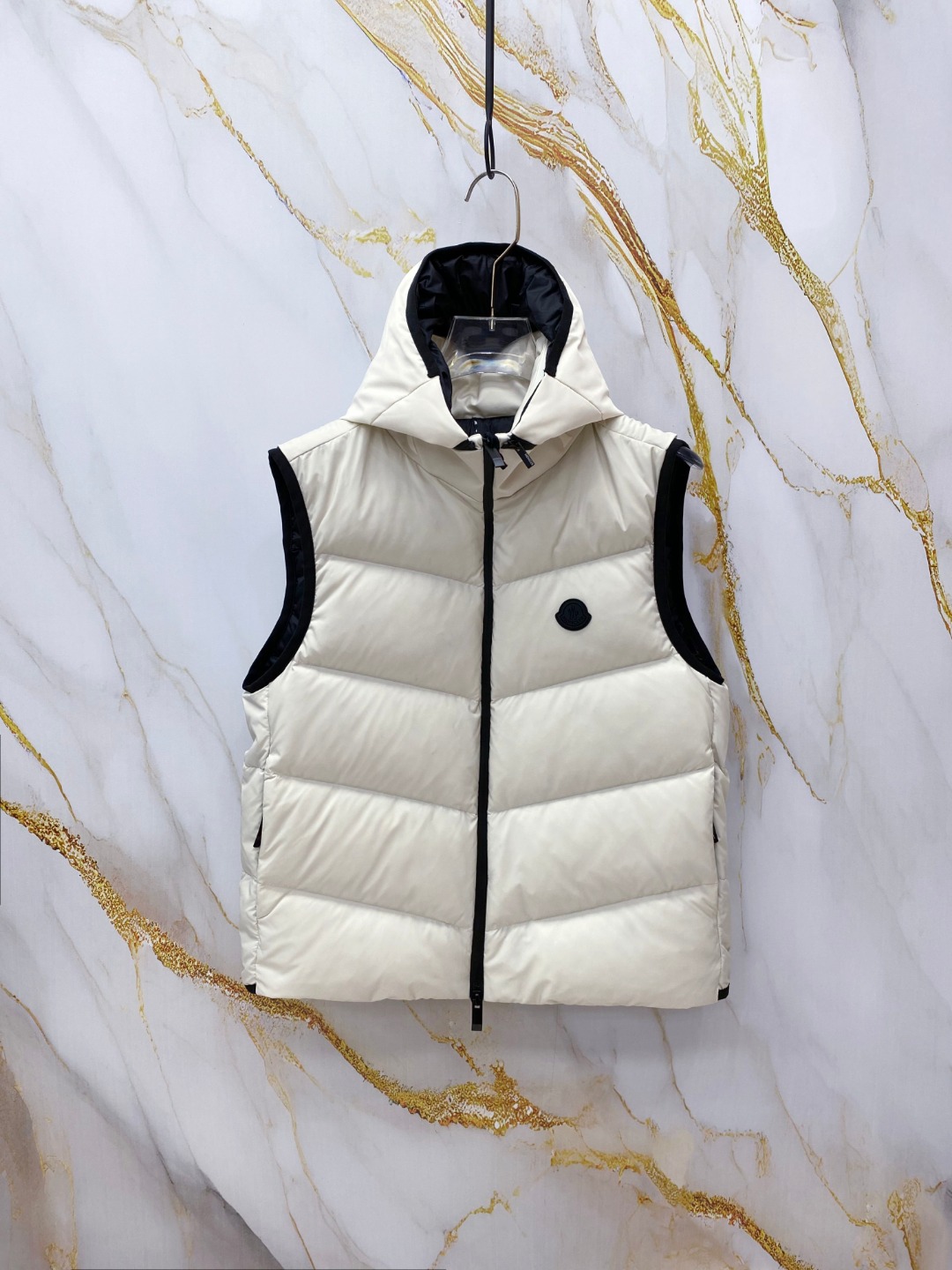 Moncler Male Down Vest Goose Down Black S-m-l