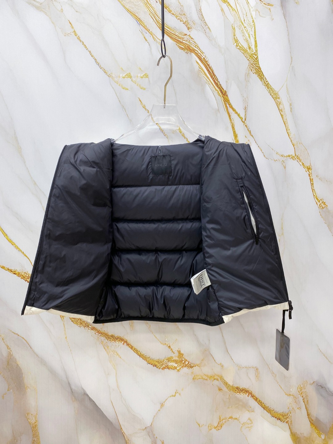 Moncler Male Down Vest Goose Down Black S-m-l