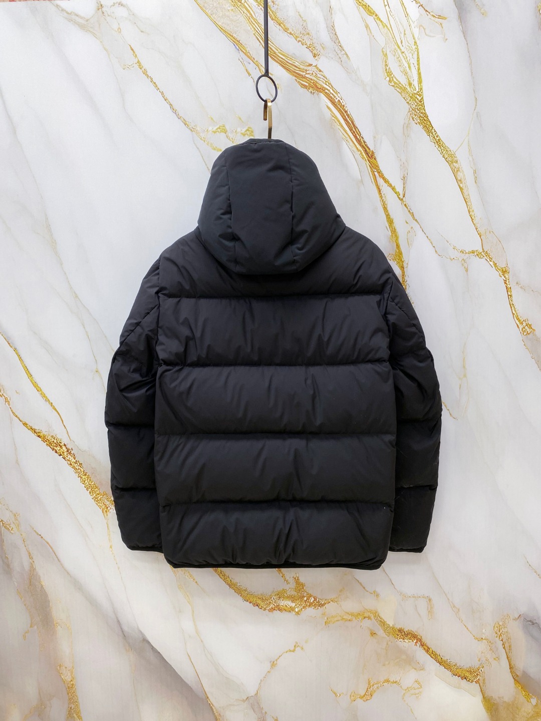 Moncler Male Jacket Goose Down Black Hooded S-m-l