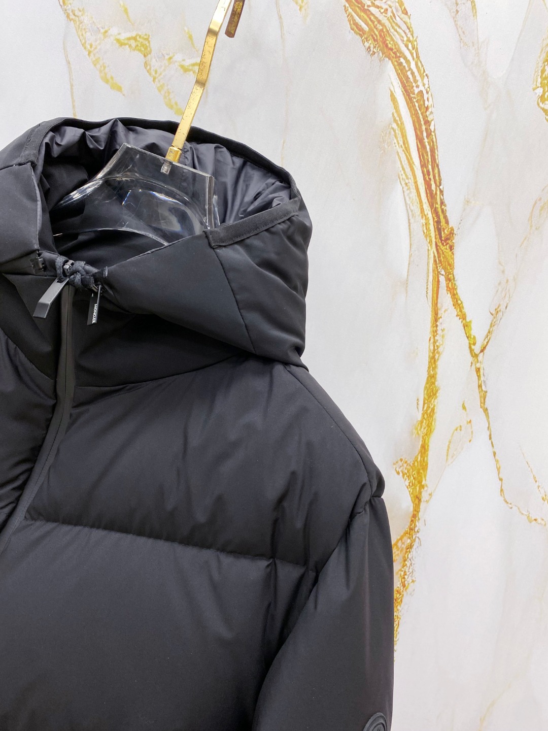 Moncler Male Jacket Goose Down Black Hooded S-m-l