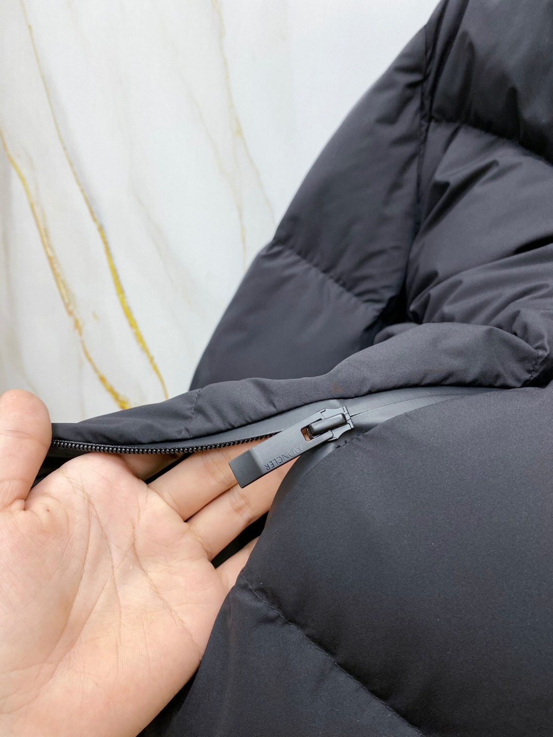 Moncler Male Jacket Goose Down Black Hooded S-m-l