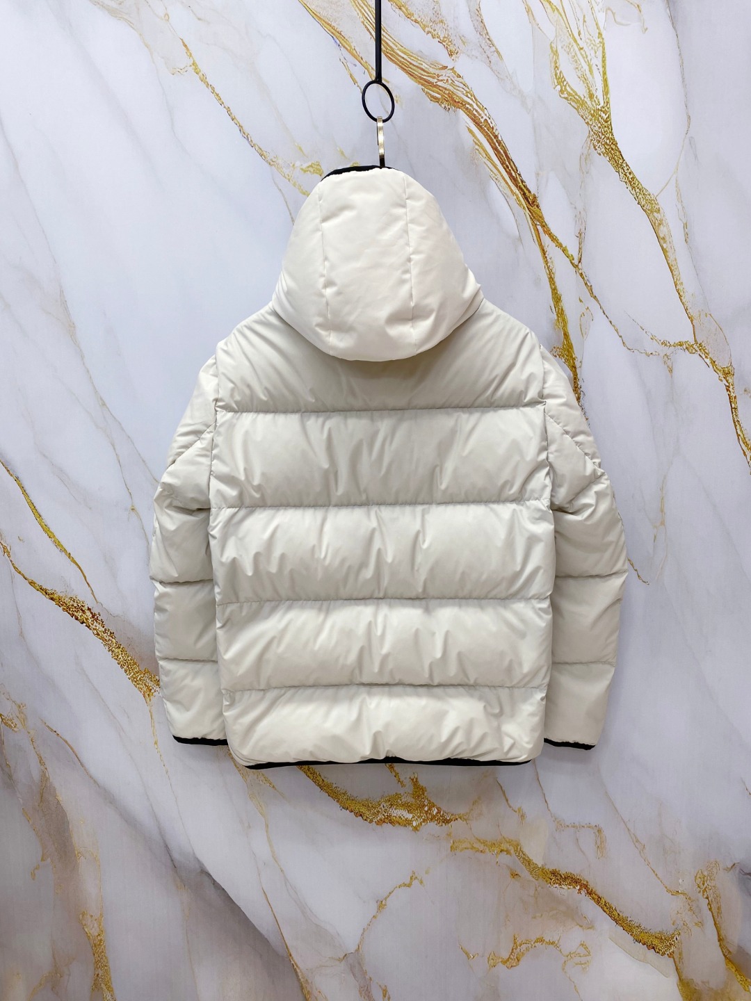 Moncler Male Jacket Goose Down Black Hooded S-m-l